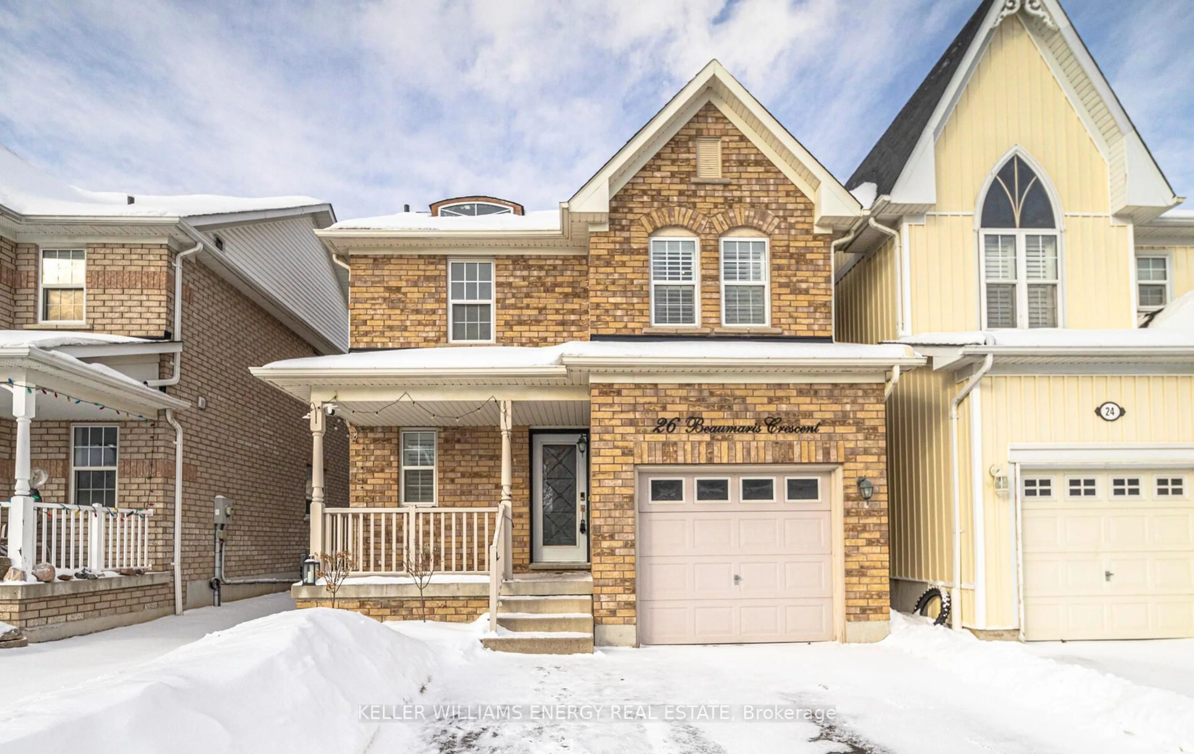 Home with brick exterior material, street for 26 Beaumaris Cres, Whitby Ontario L1M 2H3