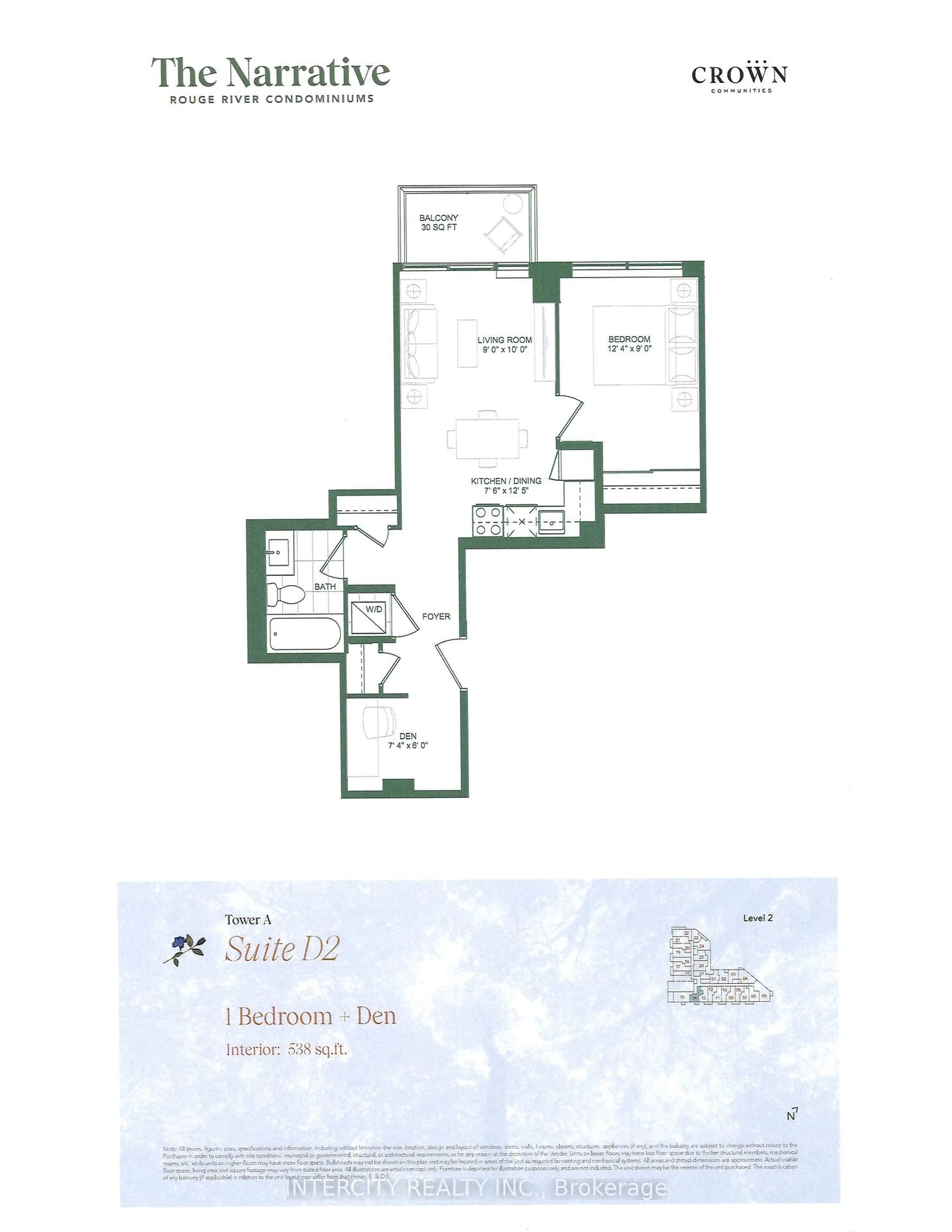Floor plan for 7439 Kingston Rd #228, Toronto Ontario M1B 0G1