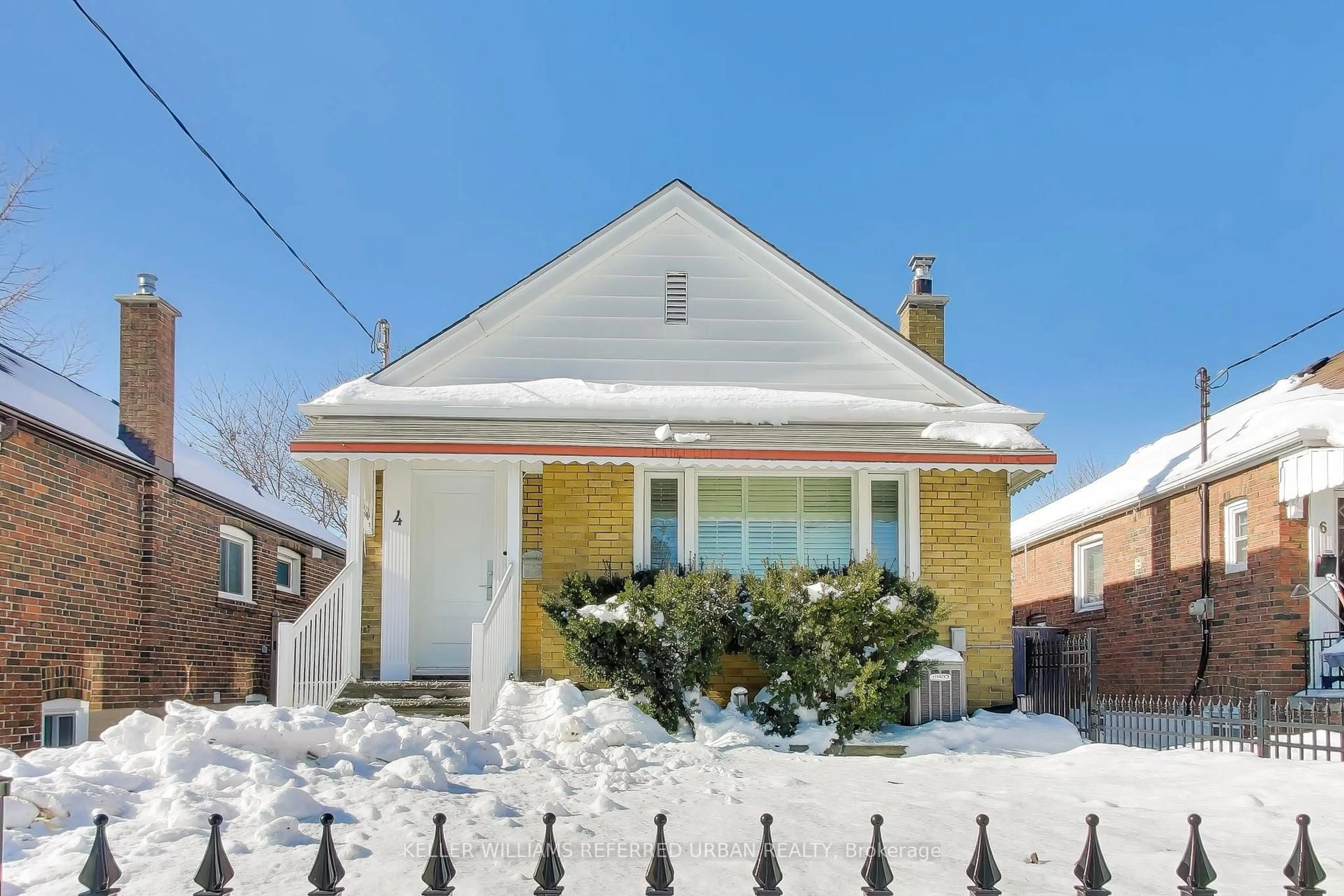 Home with brick exterior material, street for 4 Barfield Ave, Toronto Ontario M4J 4N5