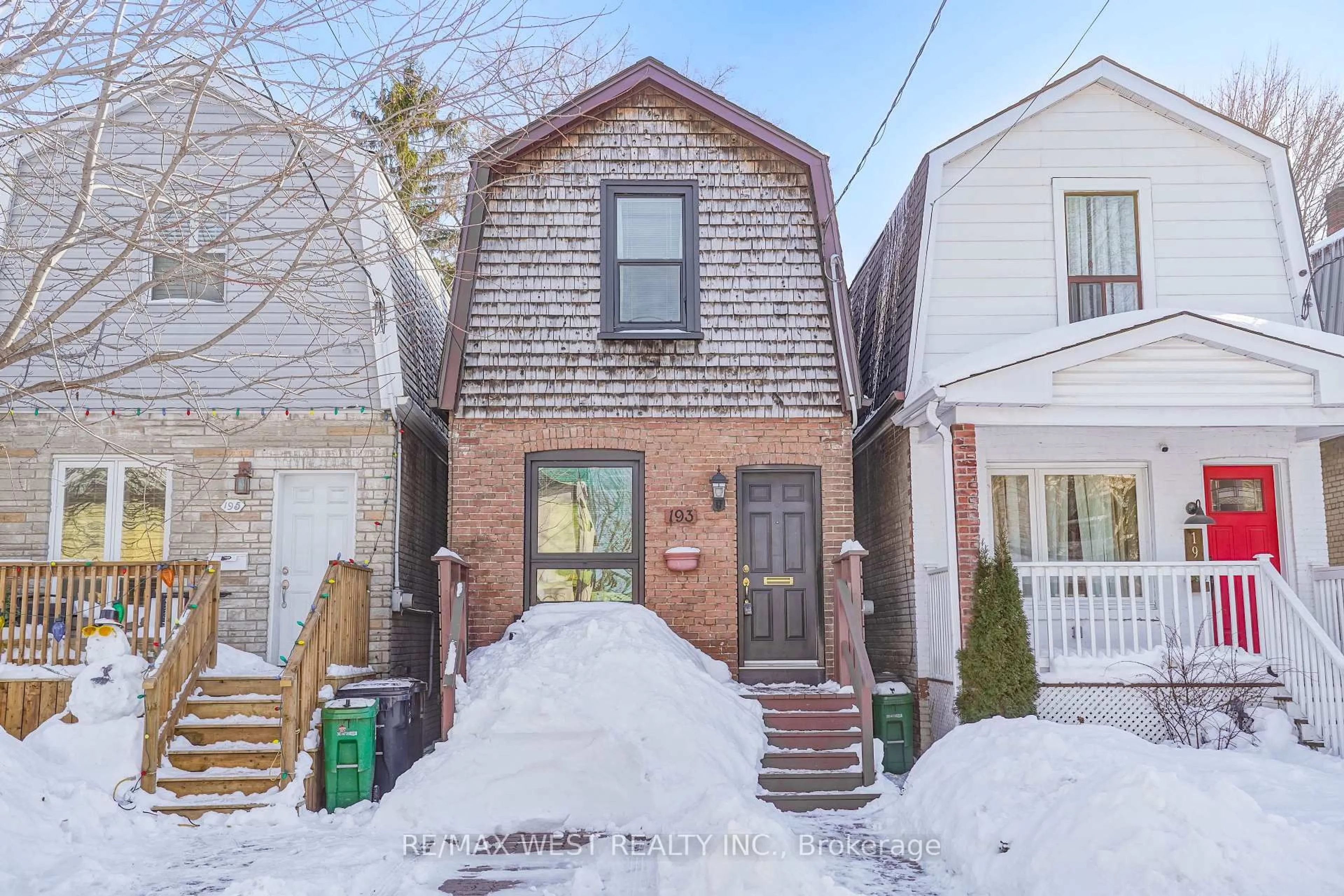 Home with brick exterior material, street for 193 Barker Ave, Toronto Ontario M4C 2P4