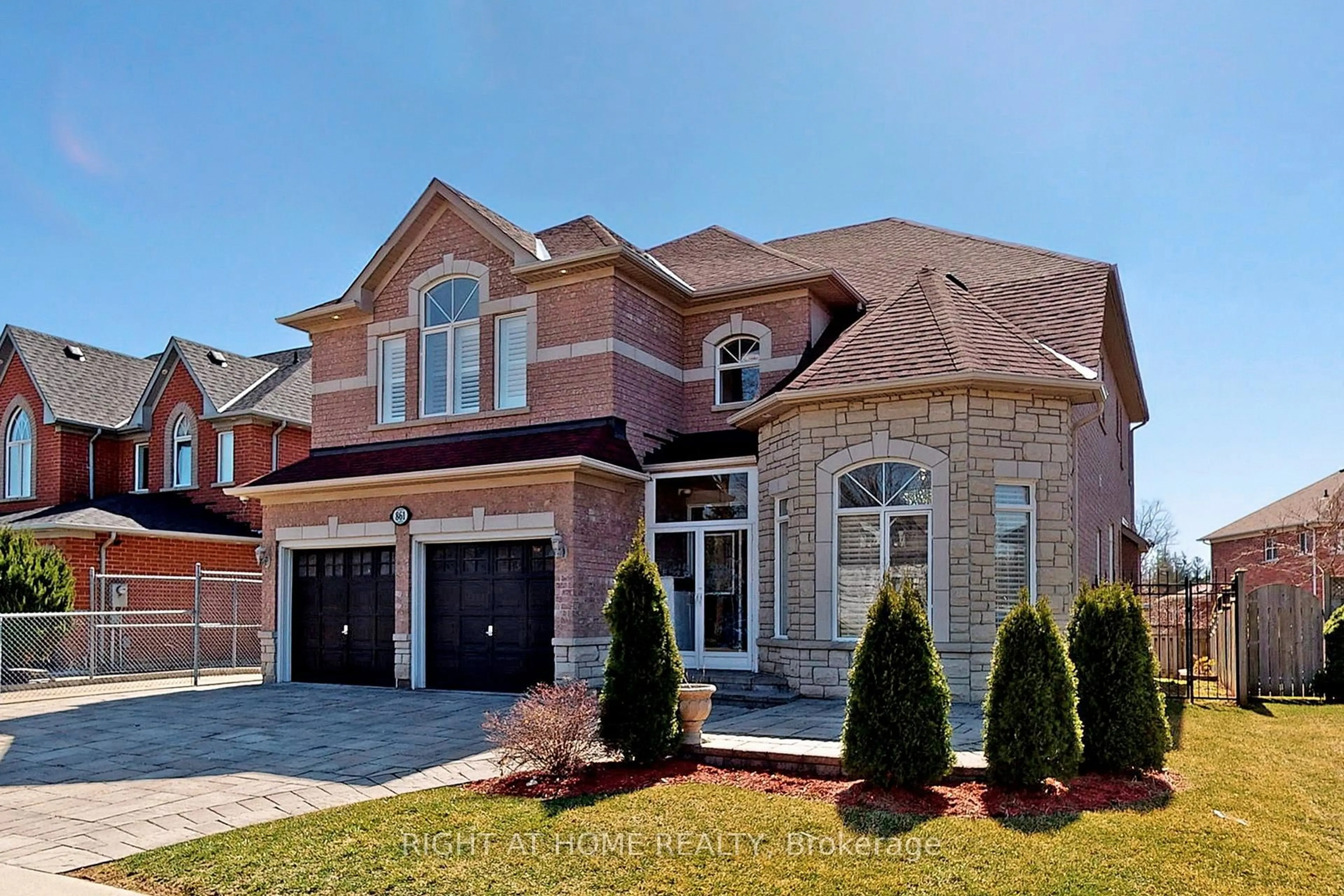 Home with brick exterior material, street for 861 Strouds Lane, Pickering Ontario L1V 7G1