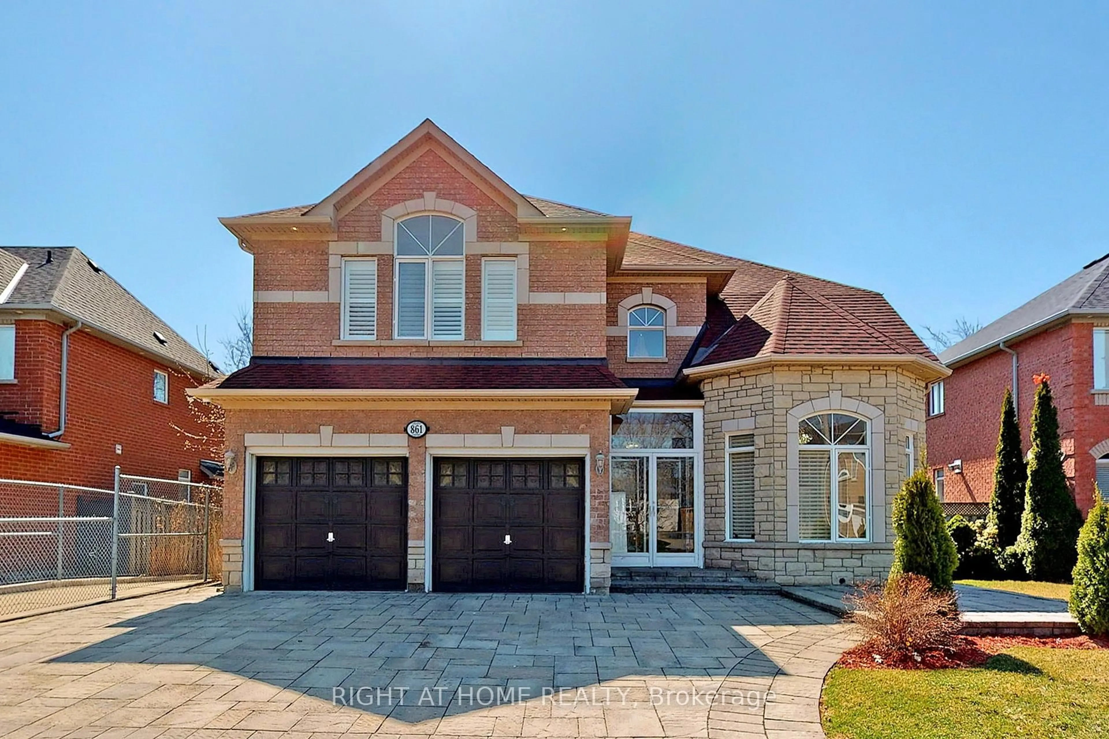 Home with brick exterior material, street for 861 Strouds Lane, Pickering Ontario L1V 7G1