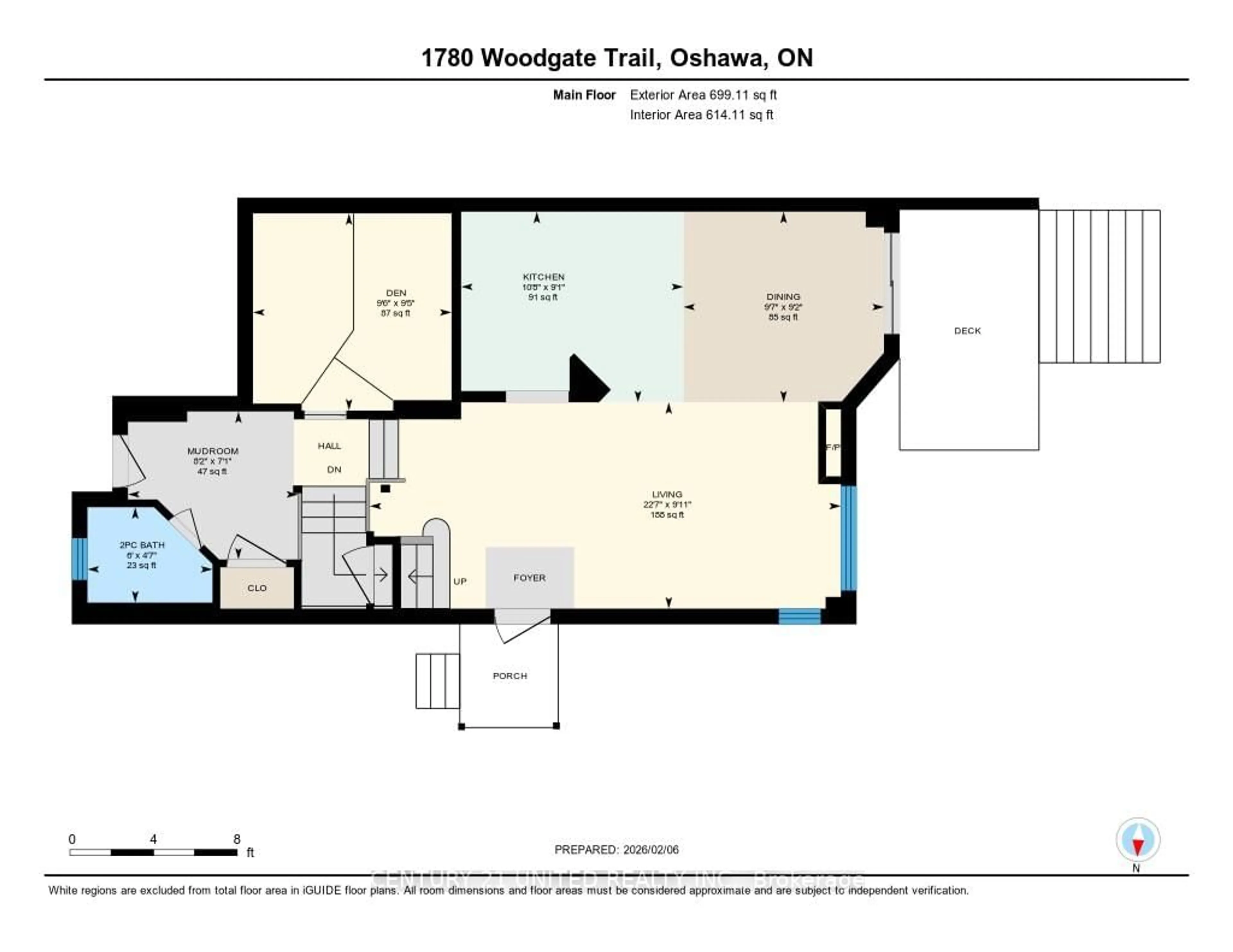 Floor plan for 1780 Woodgate Tr, Oshawa Ontario L1G 8B3