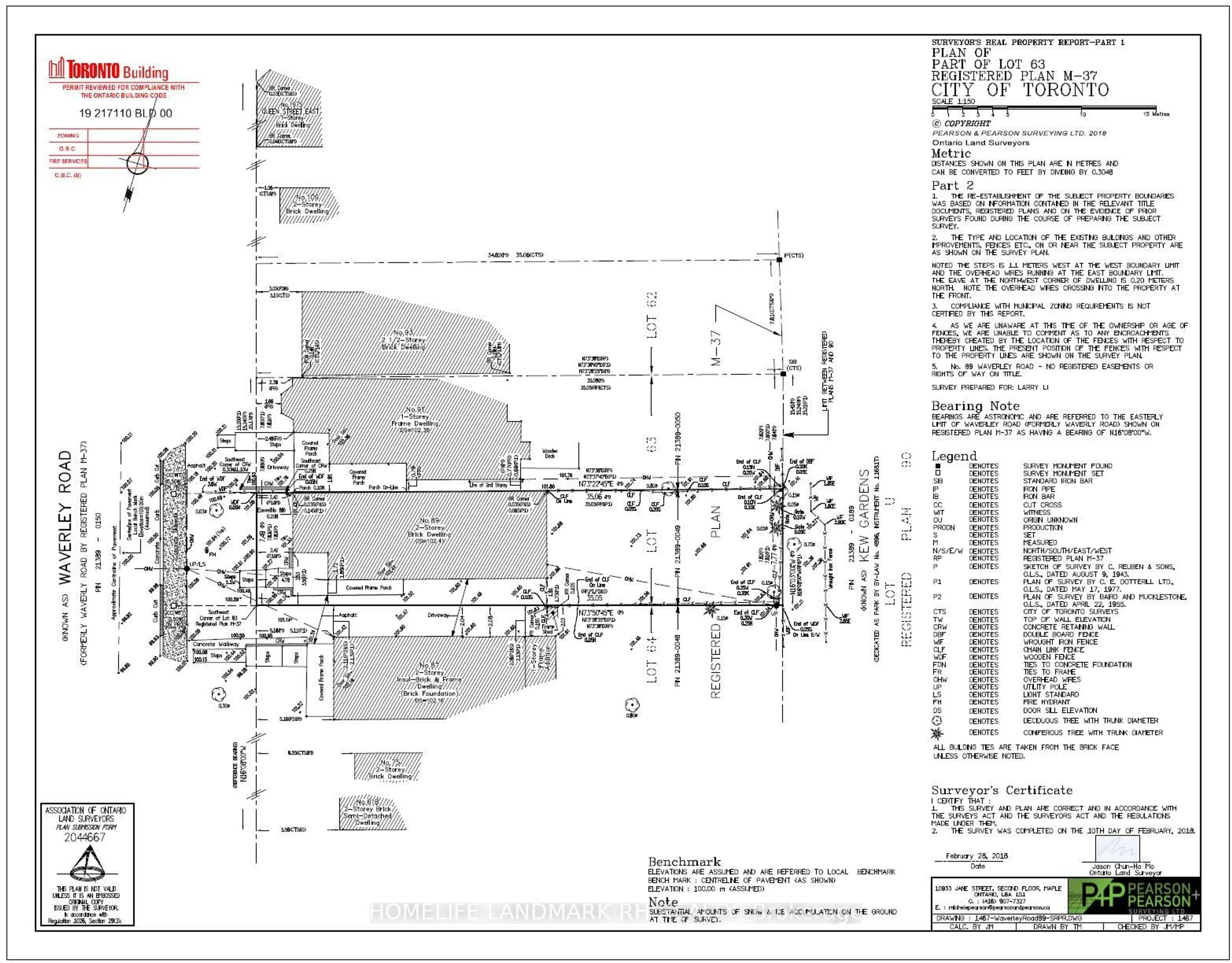 Floor plan for 89 Waverley Rd, Toronto Ontario M4L 3T2
