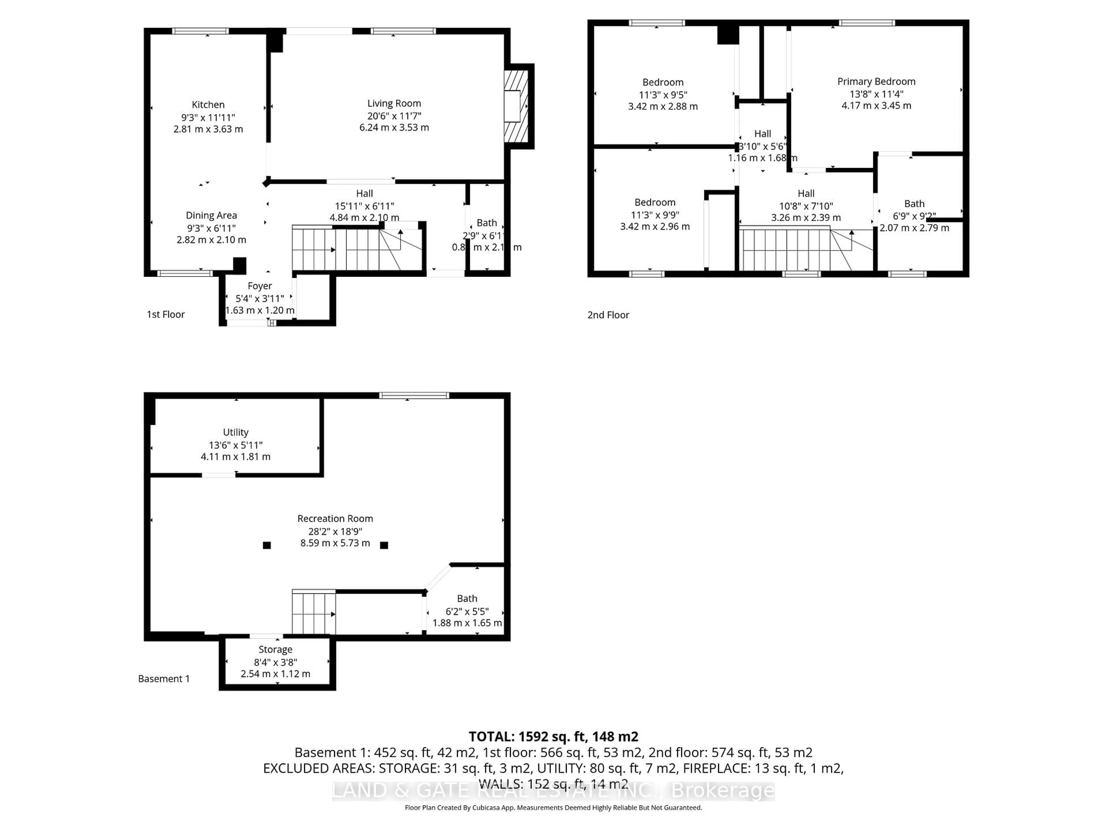Floor plan for 87 Hooper Sq, Clarington Ontario L1C 4X7