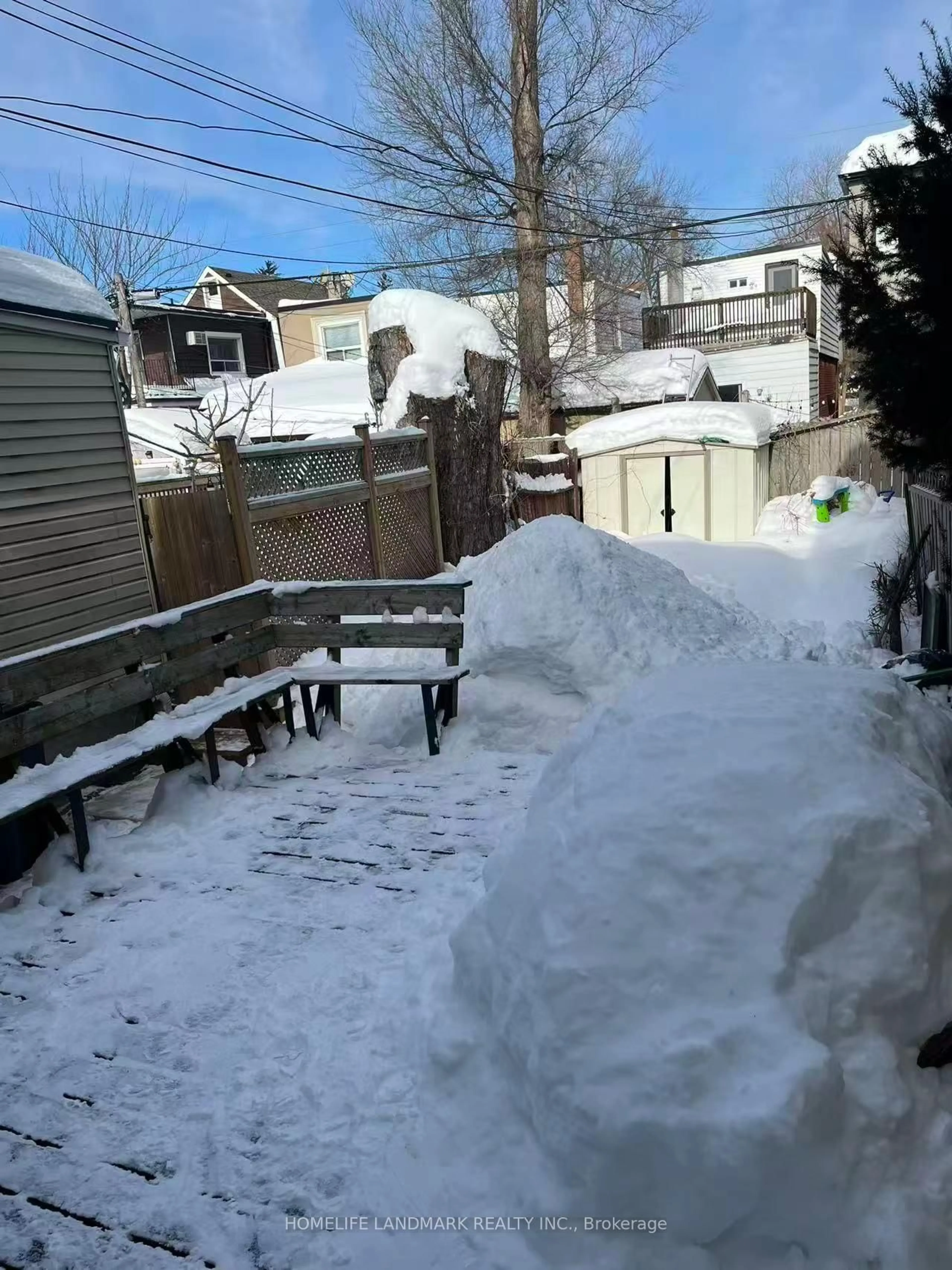 Patio, street for 16 Queensdale Ave, Toronto Ontario M4J 1X9