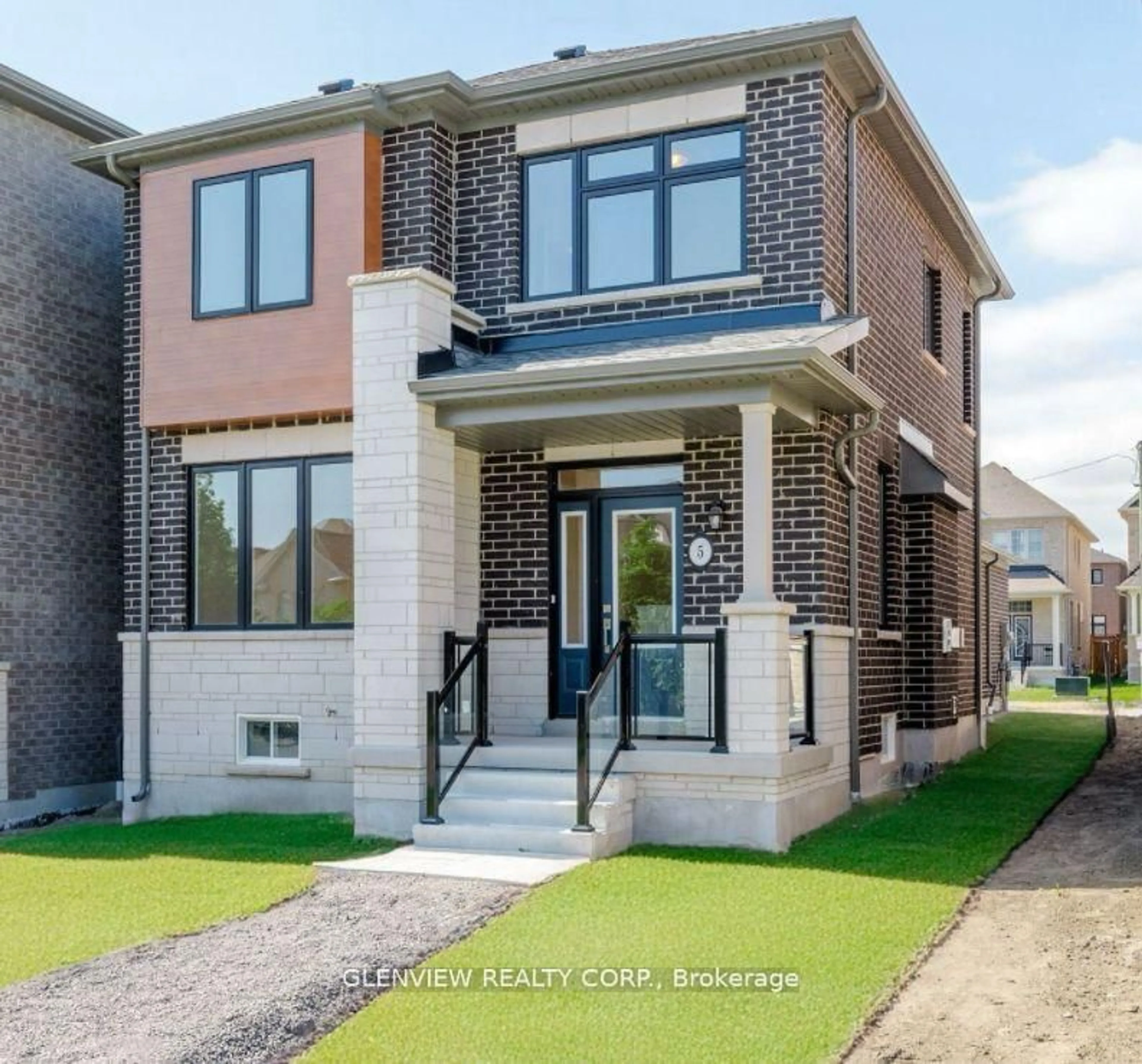 Home with brick exterior material, street for 5 Mountainside Cres, Whitby Ontario L1R 0P5