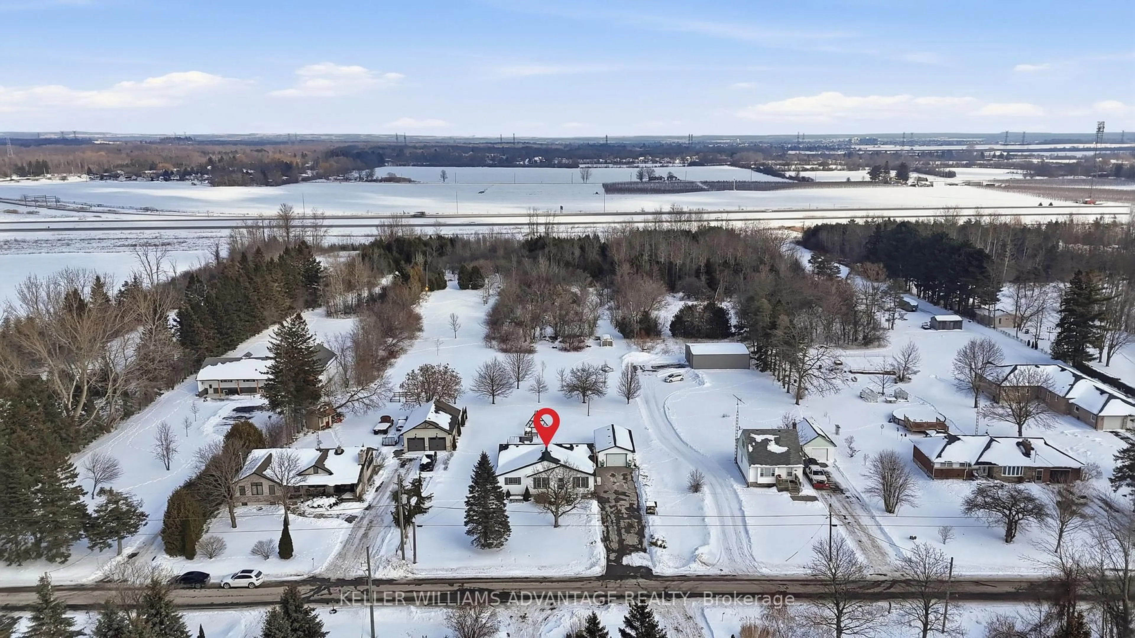 A pic from outside/outdoor area/front of a property/back of a property/a pic from drone, water/lake/river/ocean view for 2347 Hancock Rd, Clarington Ontario L1E 2M3