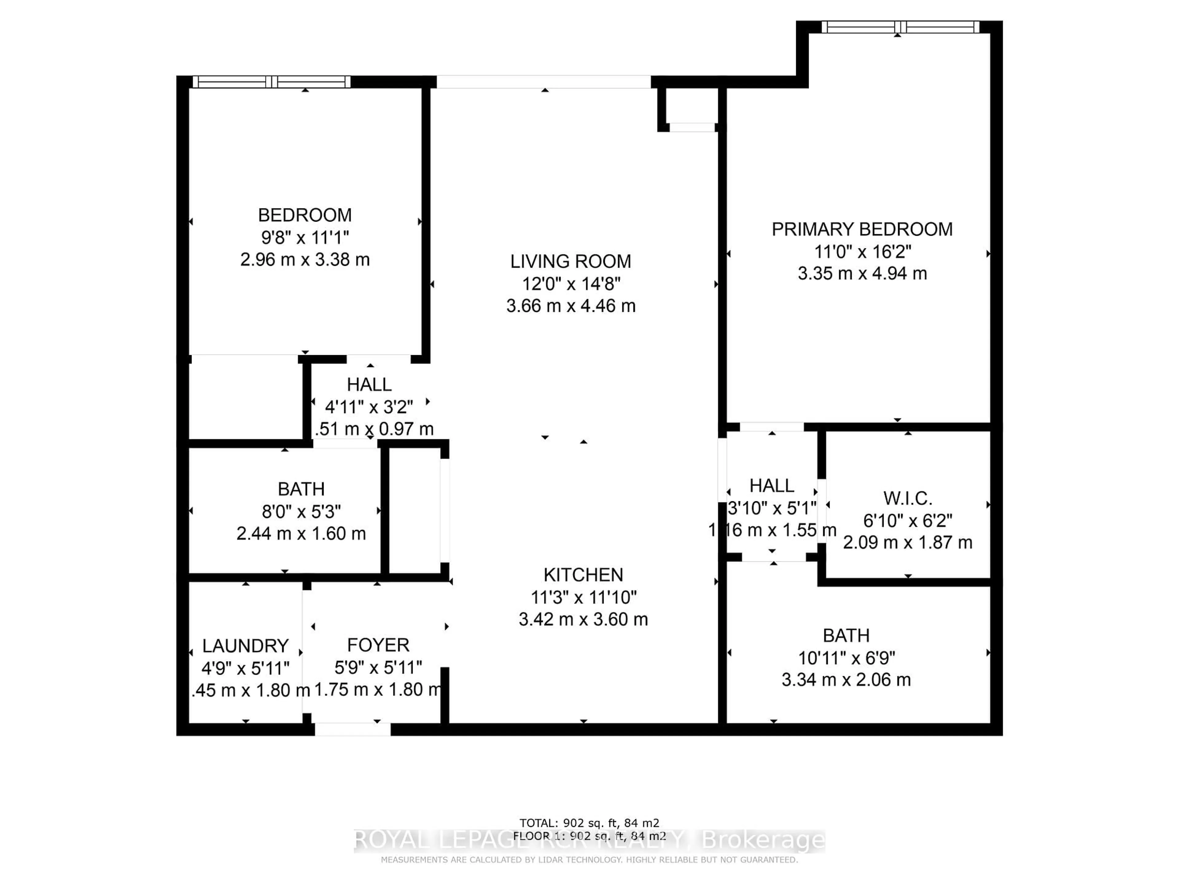 Floor plan for 670 Gordon St #408, Whitby Ontario L1N 0K9