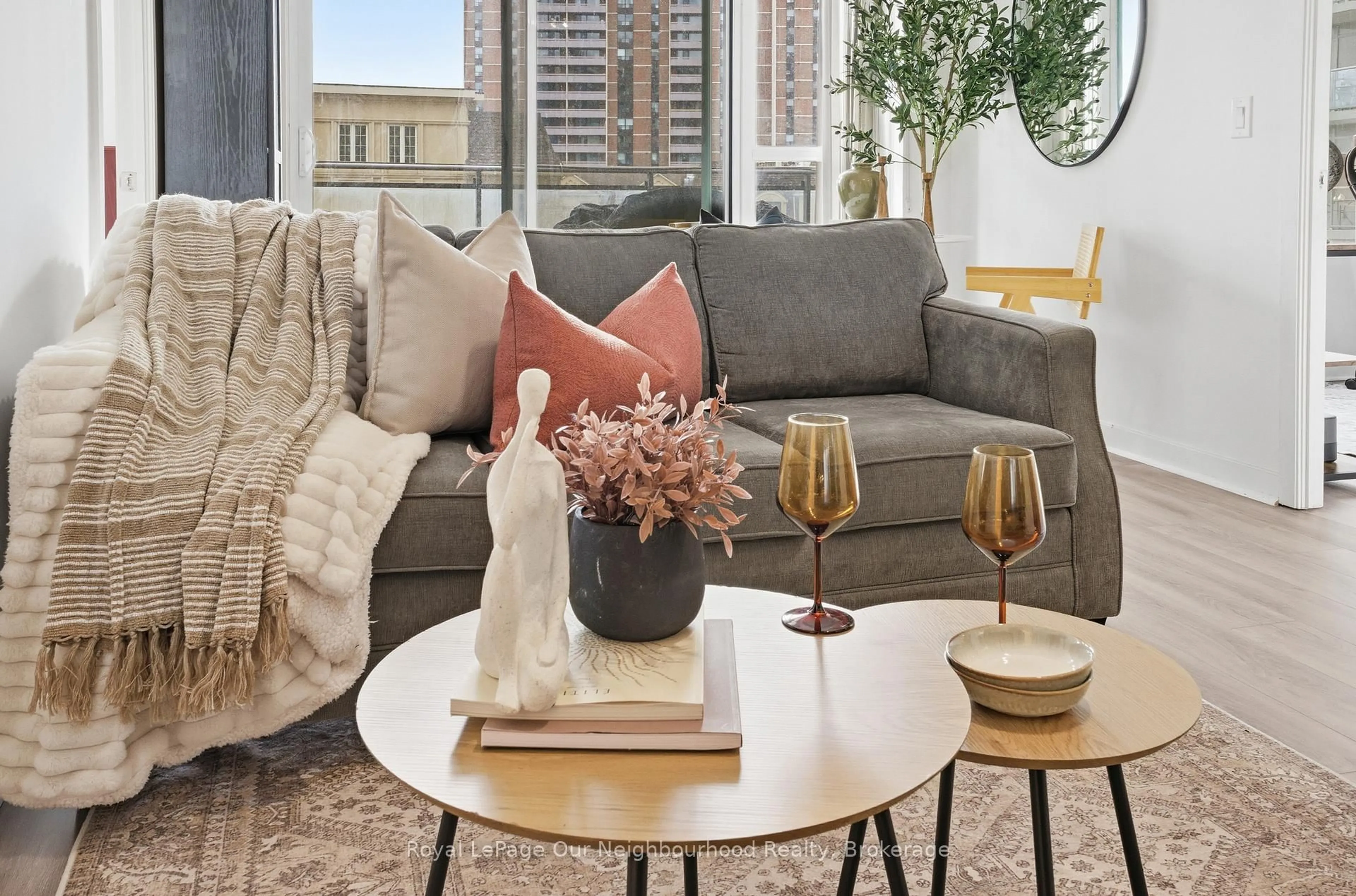 Living room with furniture, unknown for 1235 BAYLY St #301, Pickering Ontario L1W 1L7