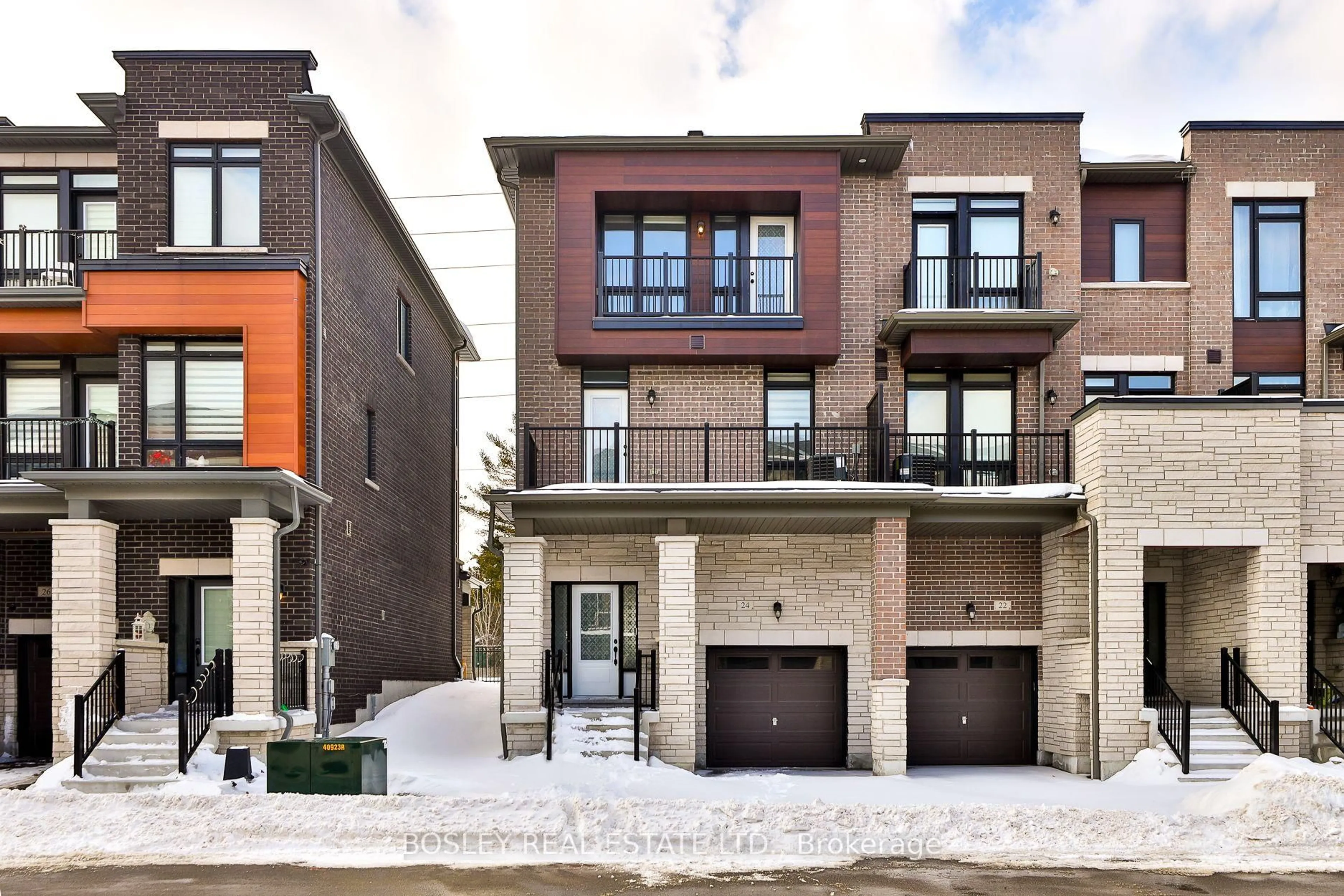 Home with brick exterior material, street for 24 Cunliffe Lane, Ajax Ontario L1S 7S9