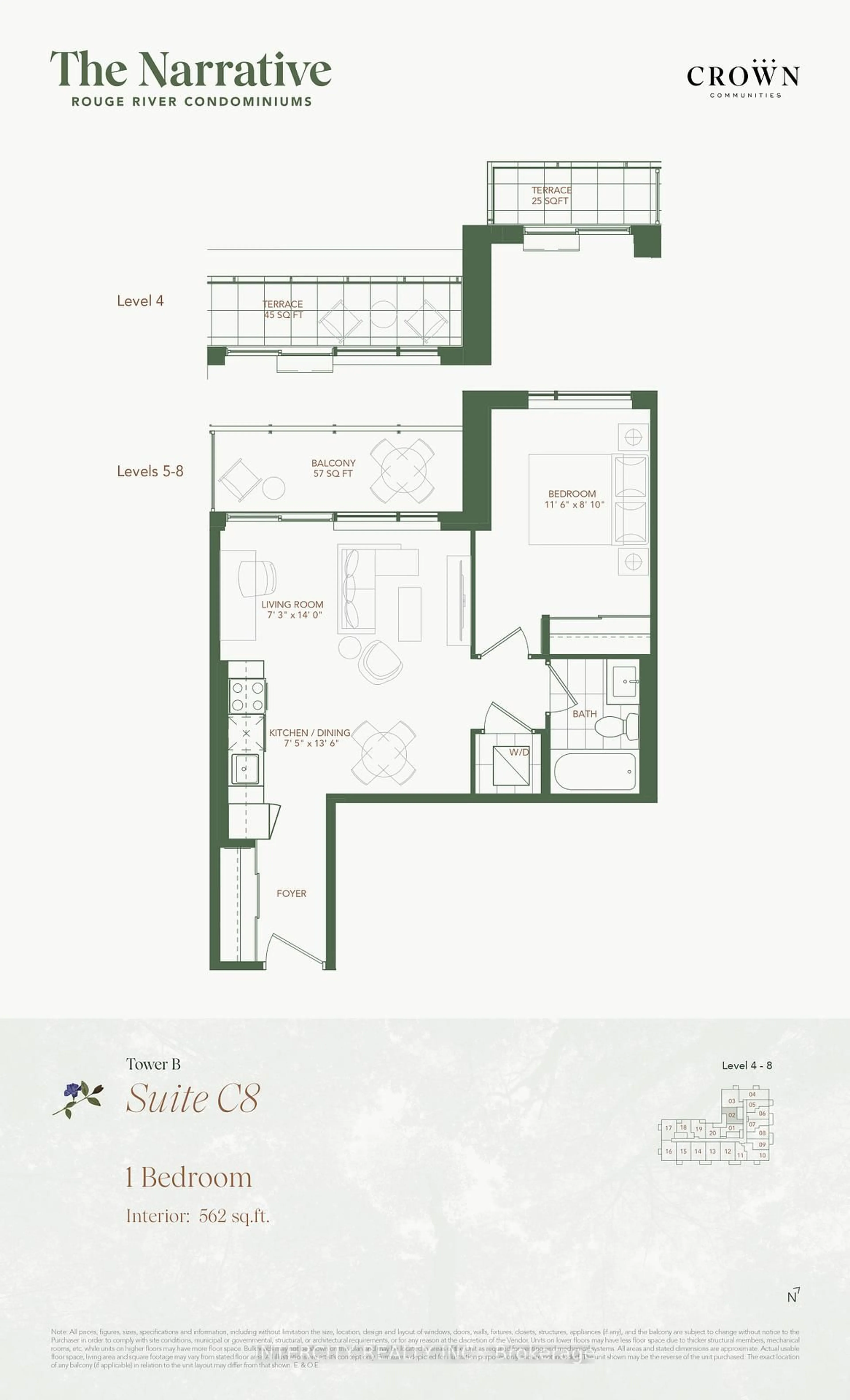 Floor plan for 7437 Kingston Rd #422, Toronto Ontario M1B 0G1