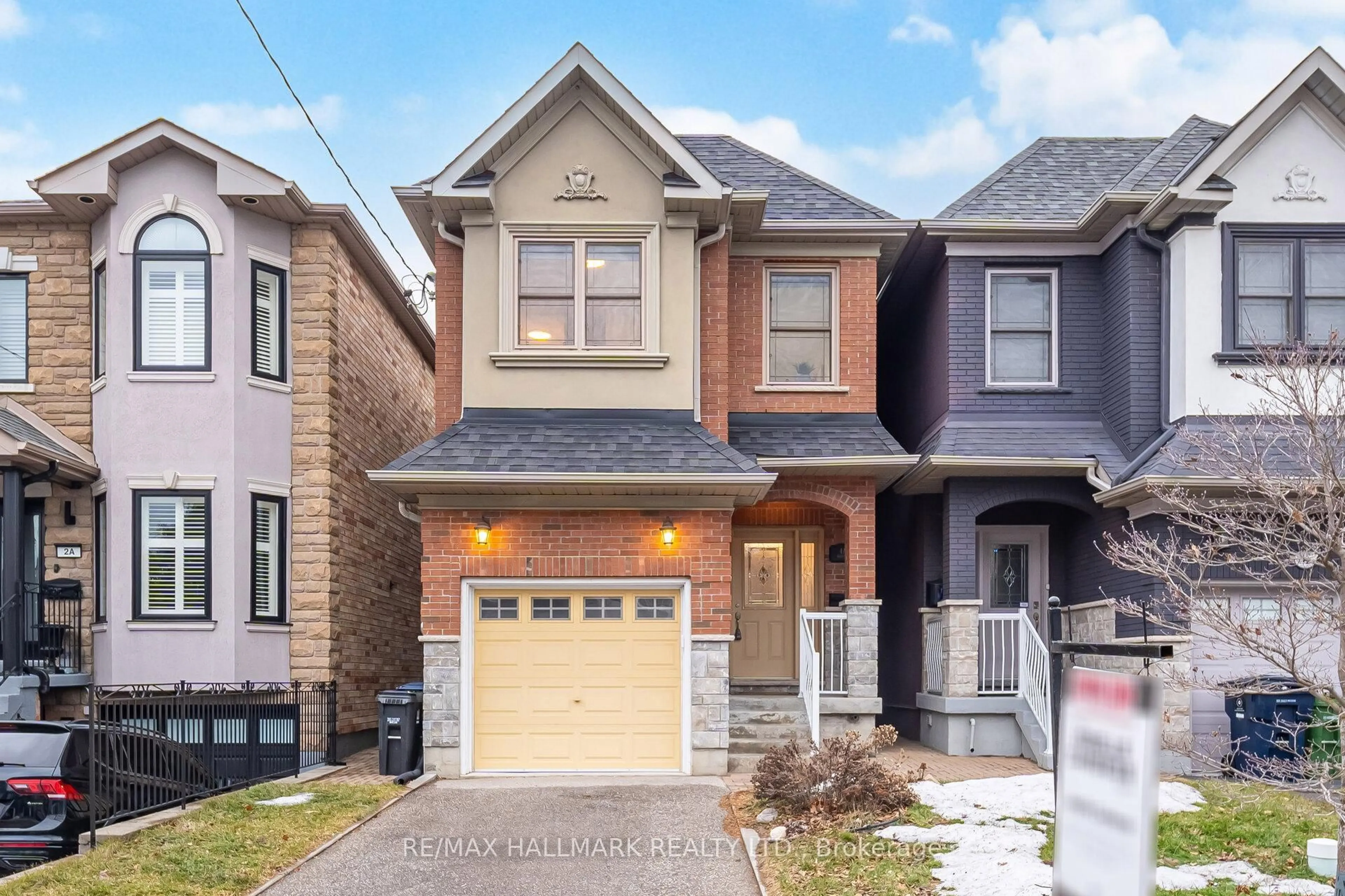 Home with brick exterior material, street for 4A Holborne Ave, Toronto Ontario M4C 2P9
