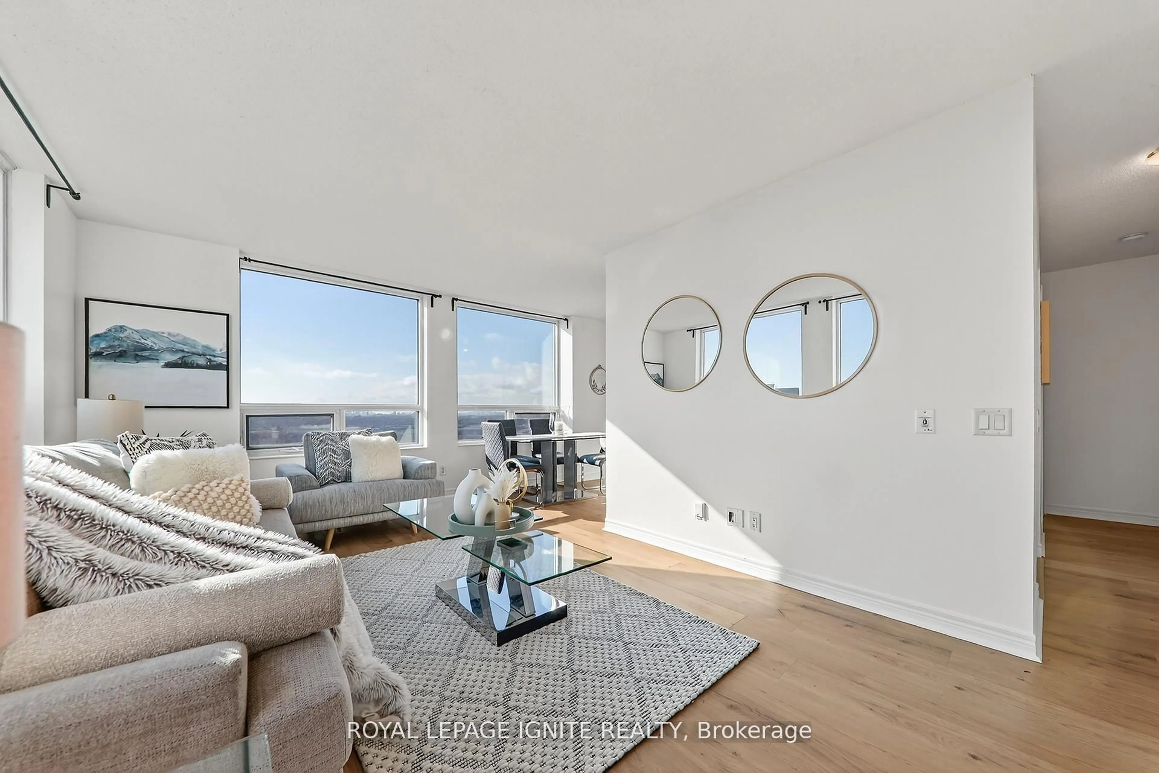 Living room with furniture, unknown for 83 Borough Dr #2213, Toronto Ontario M1P 5E4