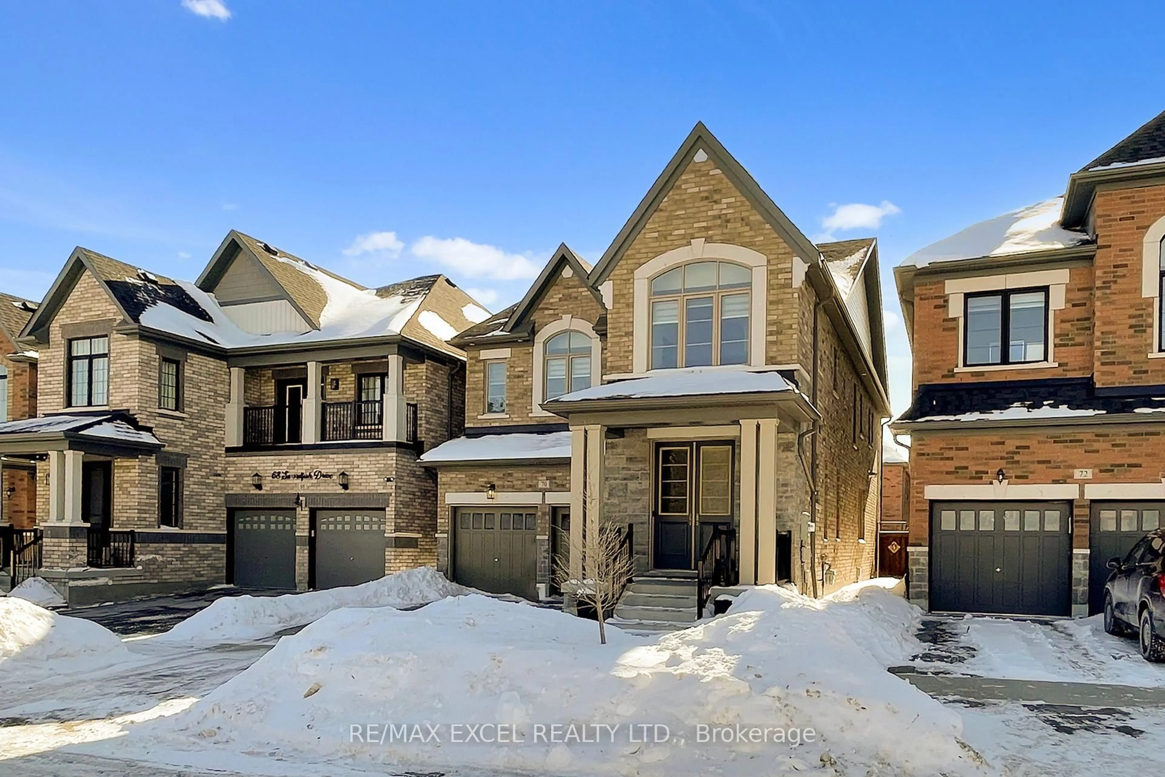 Home with brick exterior material, street for 70 Swordfish Dr, Whitby Ontario L1P 0K5