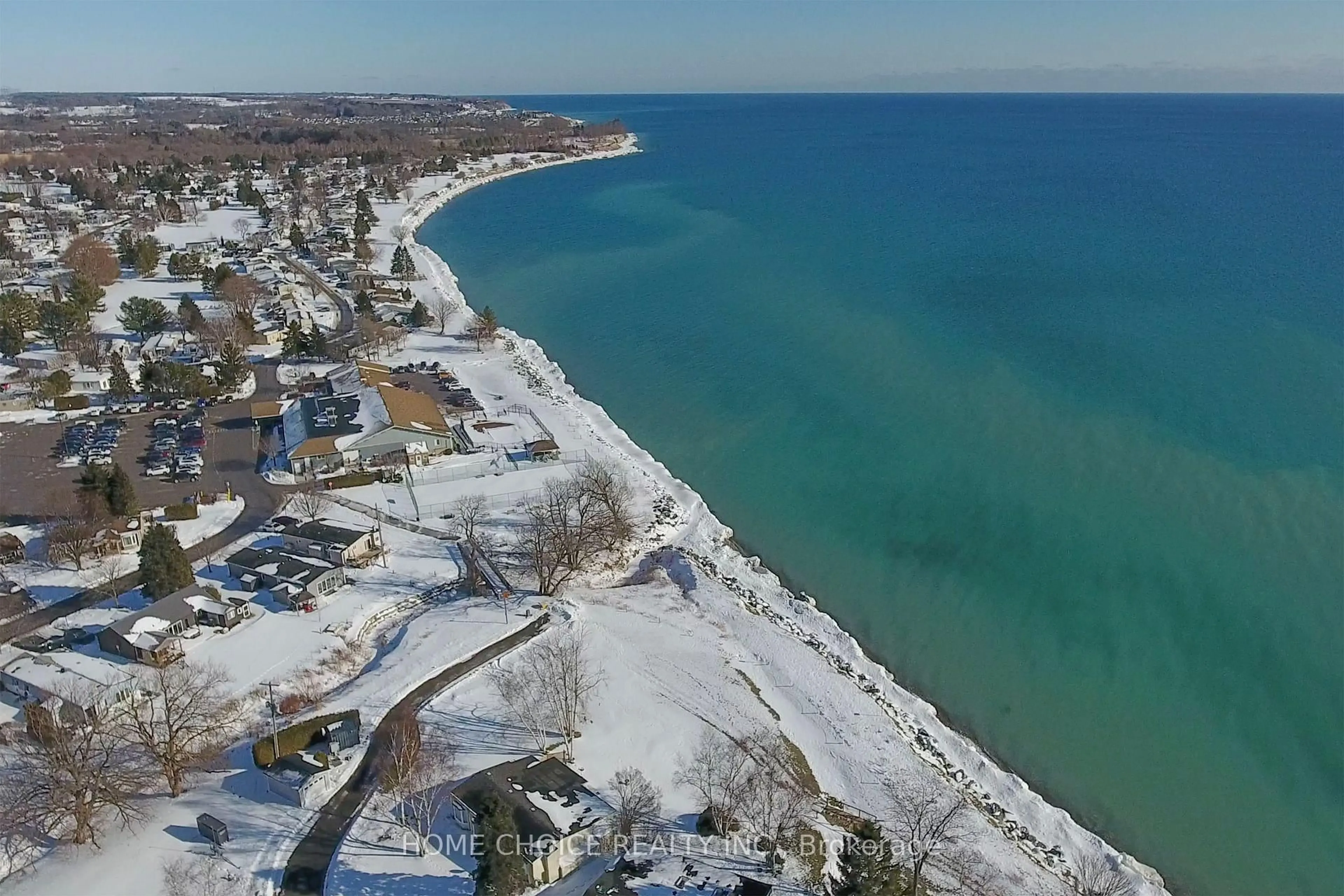 A pic from outside/outdoor area/front of a property/back of a property/a pic from drone, water/lake/river/ocean view for 87 Bluffs Rd, Clarington Ontario L1B 1B9