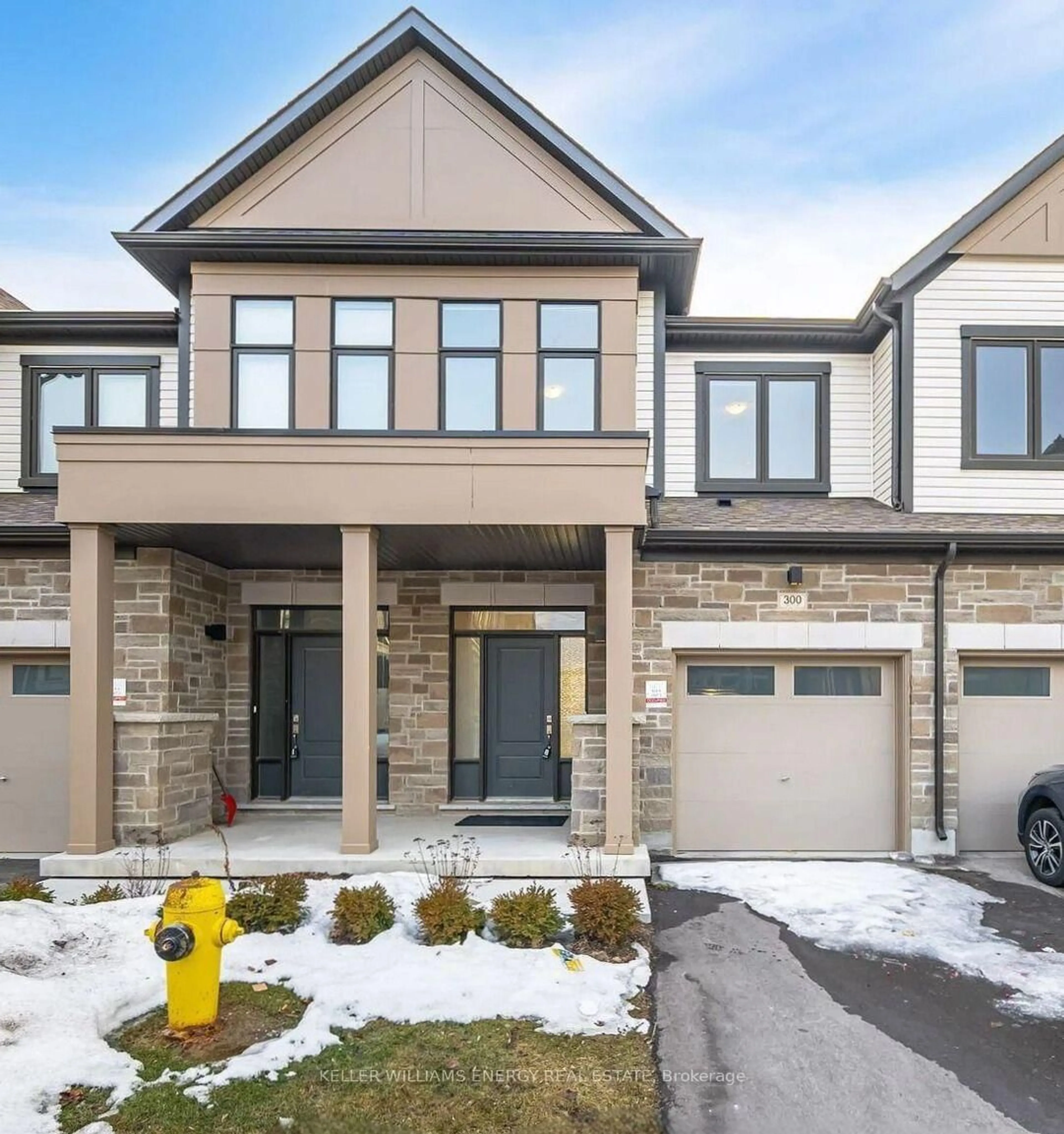 Home with brick exterior material, street for 300 Okanagan Path, Oshawa Ontario L1H 0A7