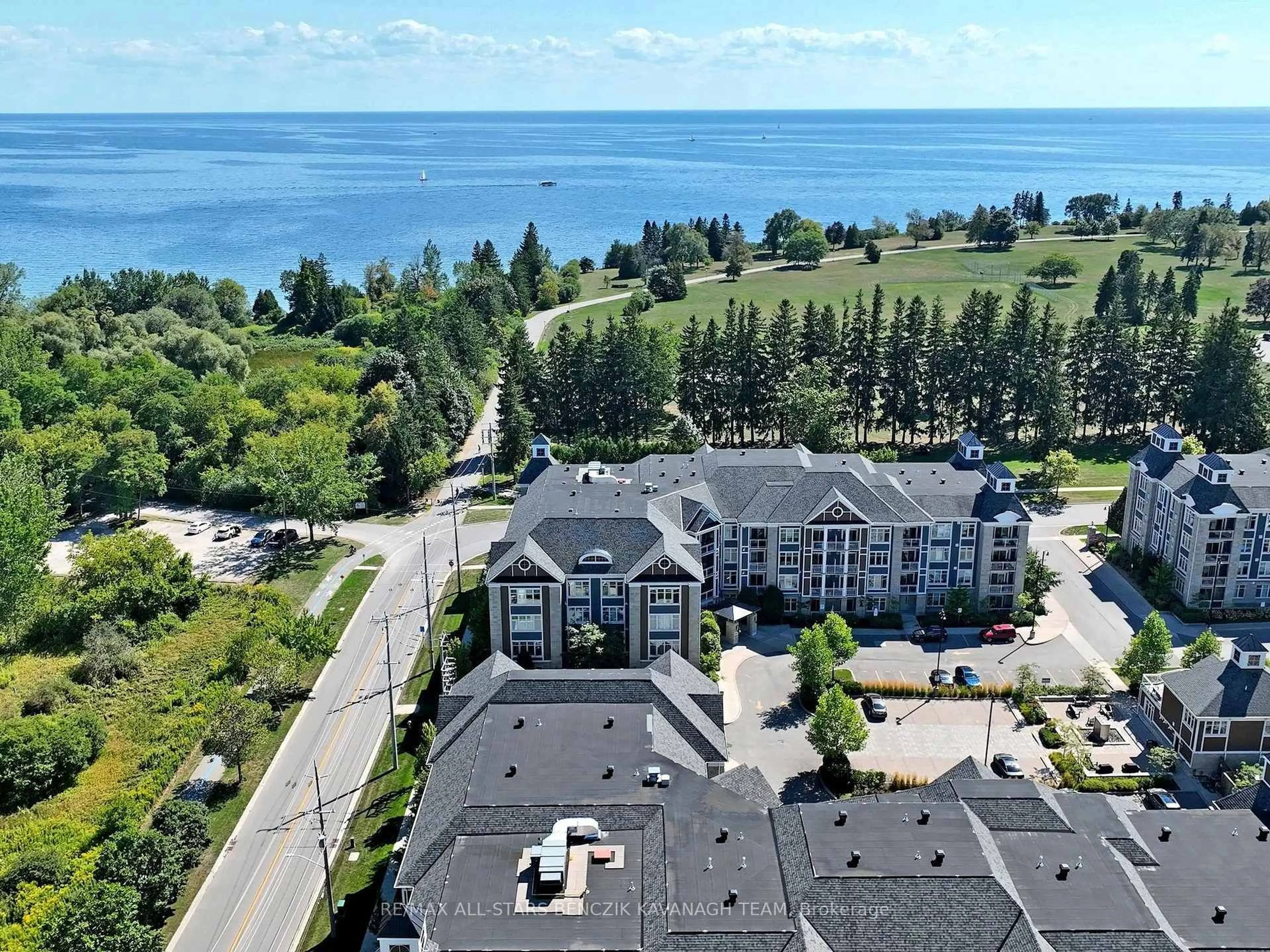 A pic from outside/outdoor area/front of a property/back of a property/a pic from drone, water/lake/river/ocean view for 680 Gordon St #206, Whitby Ontario L1N 0L2