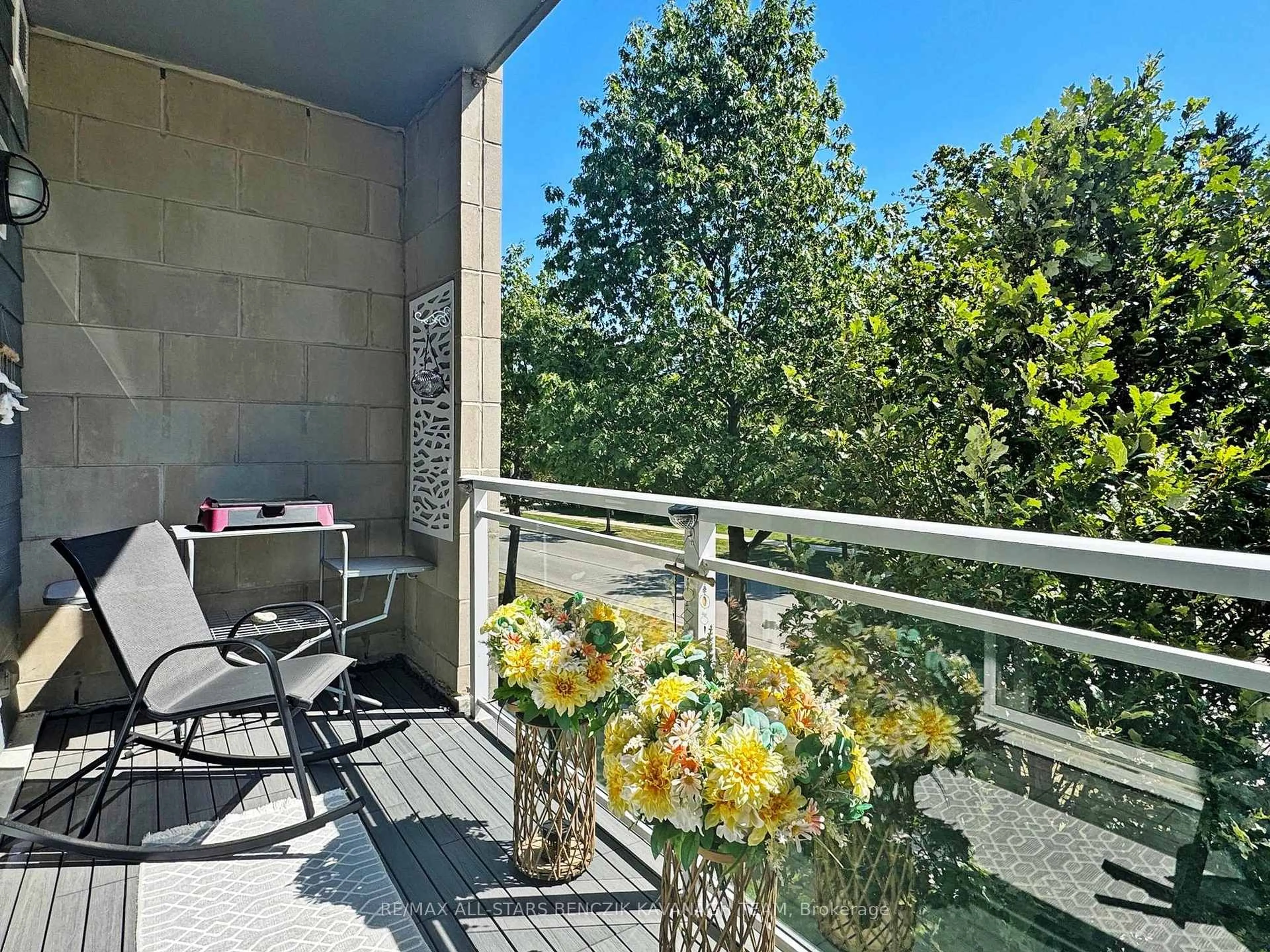 Balcony in the apartment, unknown for 680 Gordon St #206, Whitby Ontario L1N 0L2