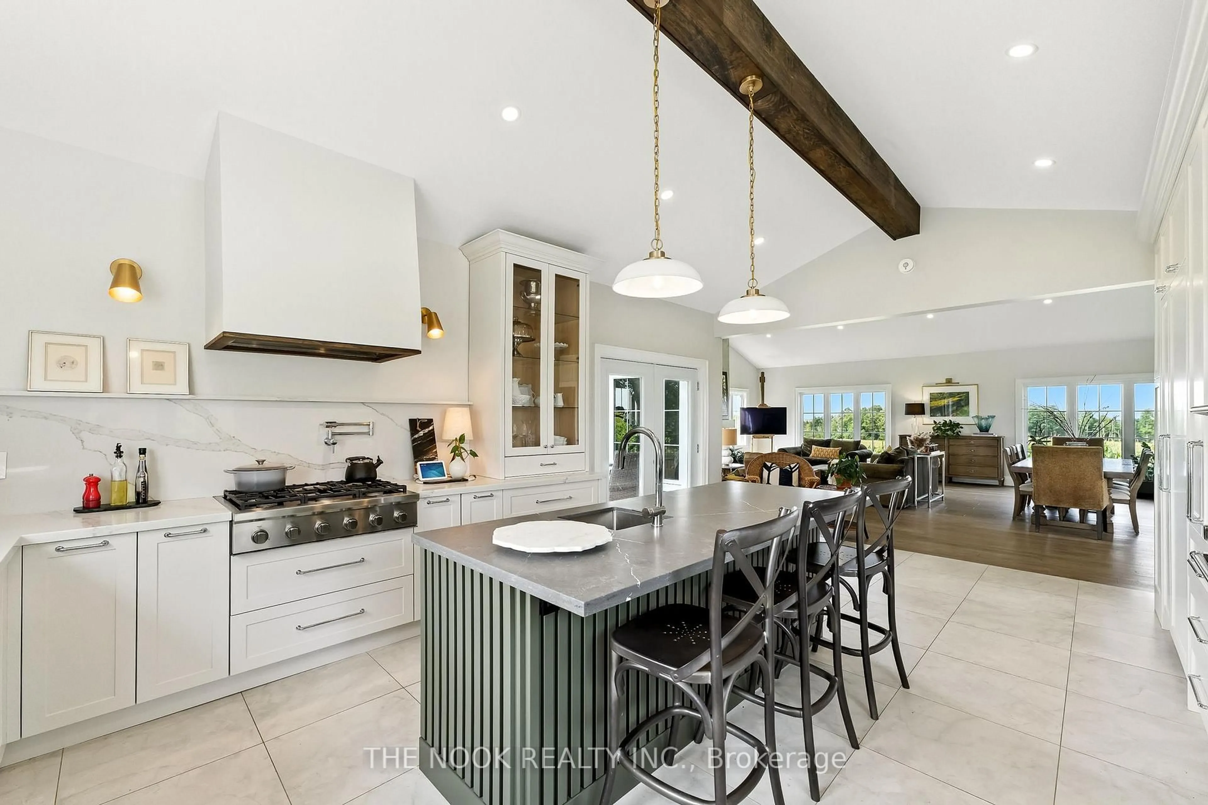 Contemporary kitchen, ceramic/tile floor for 14701 Wilson Ave, Scugog Ontario L0B 1L0