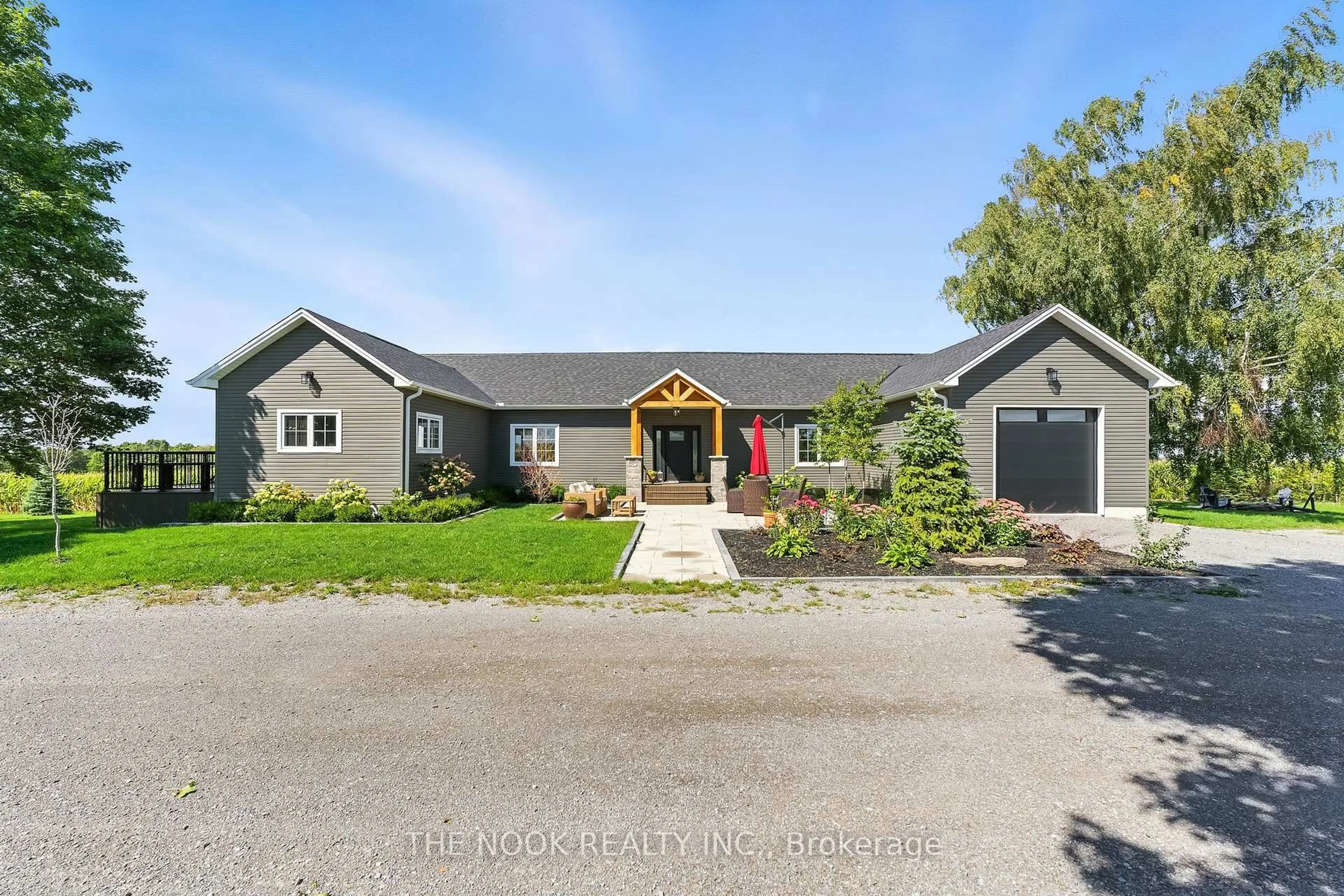 A pic from outside/outdoor area/front of a property/back of a property/a pic from drone, street for 14701 Wilson Ave, Scugog Ontario L0B 1L0