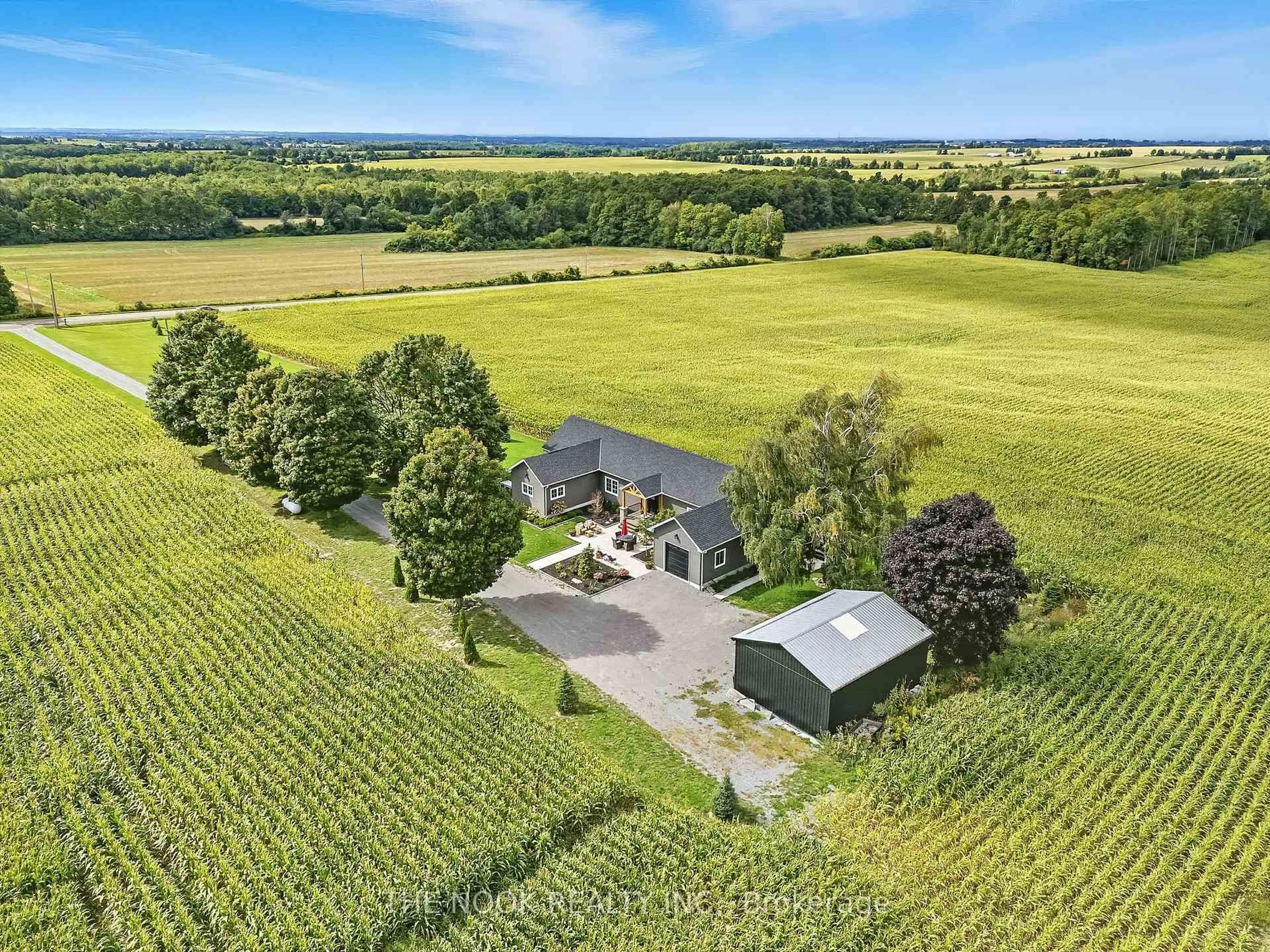 A pic from outside/outdoor area/front of a property/back of a property/a pic from drone, mountain view for 14701 Wilson Ave, Scugog Ontario L0B 1L0