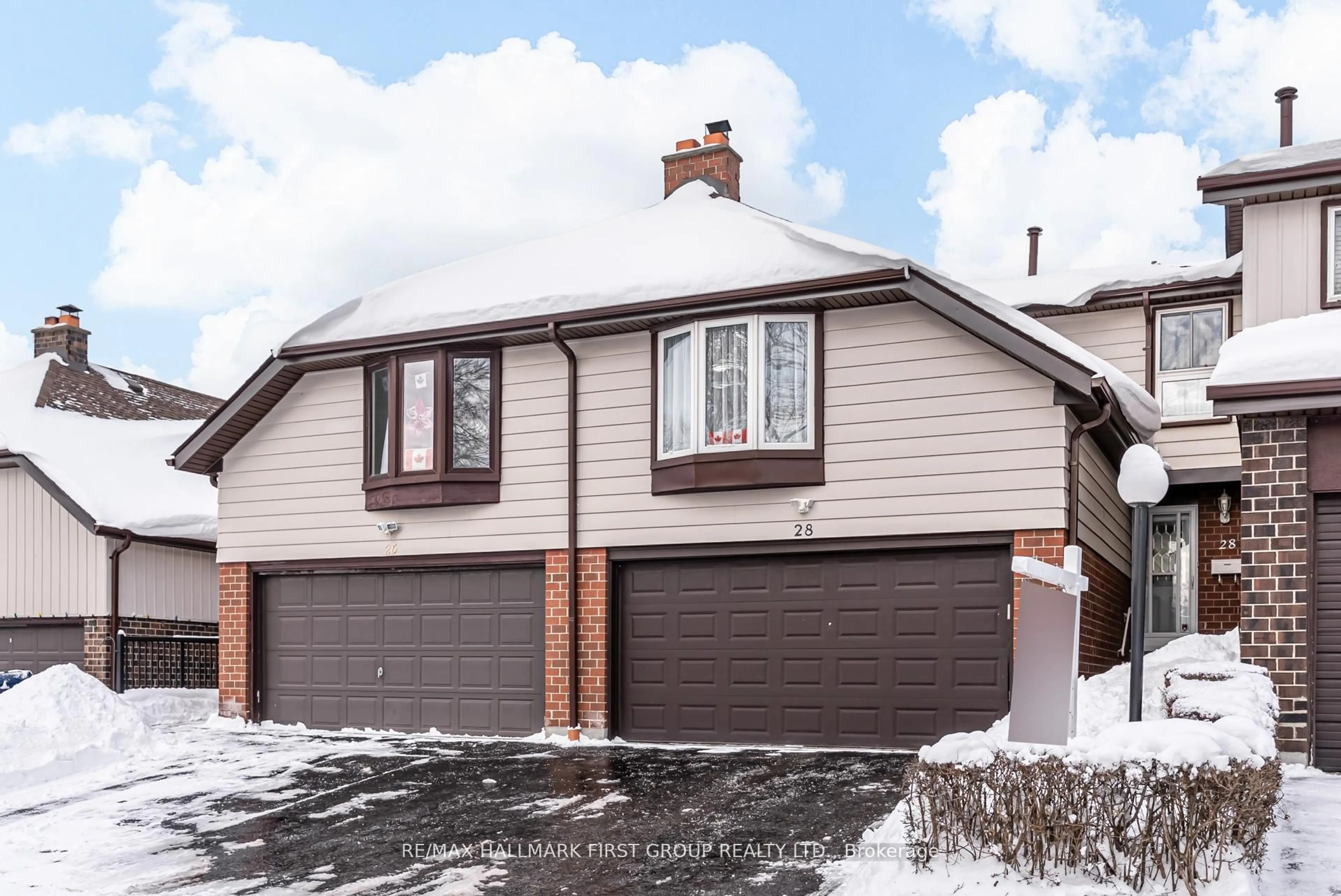 Home with brick exterior material, street for 28 Jenkins Lane, Ajax Ontario L1S 3N8