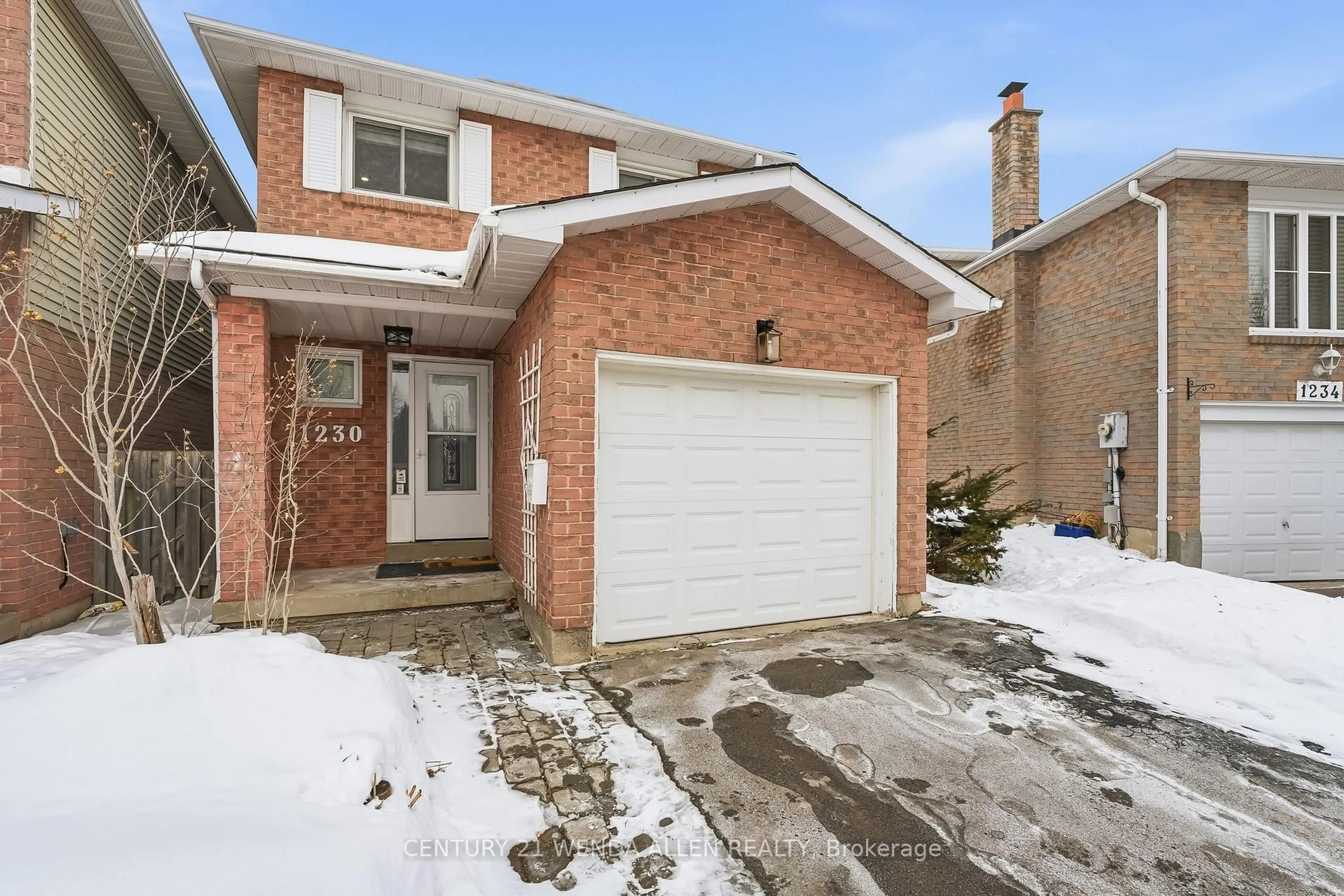 Home with brick exterior material, street for 1230 Delmark Crt, Oshawa Ontario L1H 8K6