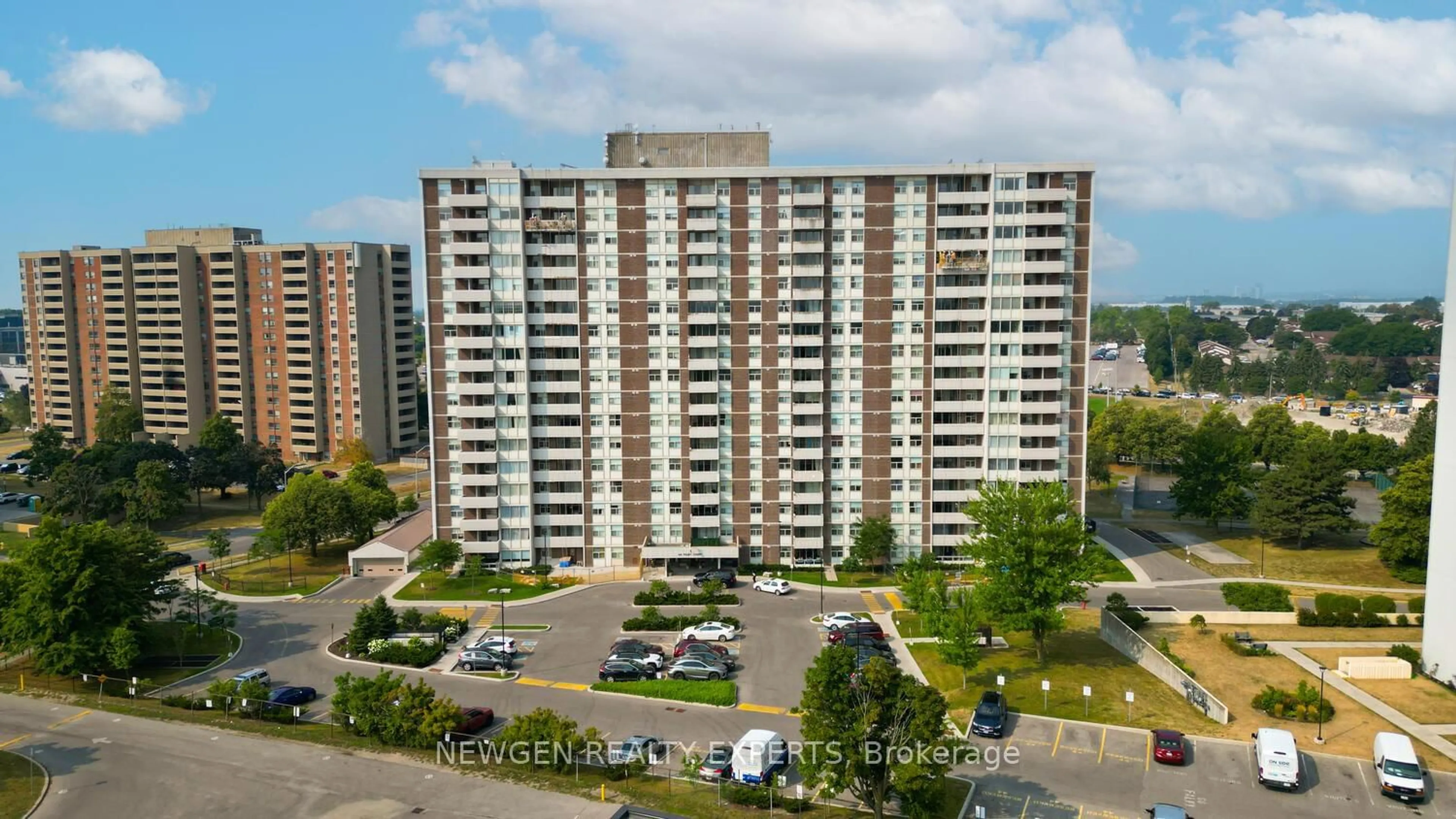 A pic from outside/outdoor area/front of a property/back of a property/a pic from drone, city buildings view from balcony for 44 Falby Crt #1203, Ajax Ontario L1S 3L1