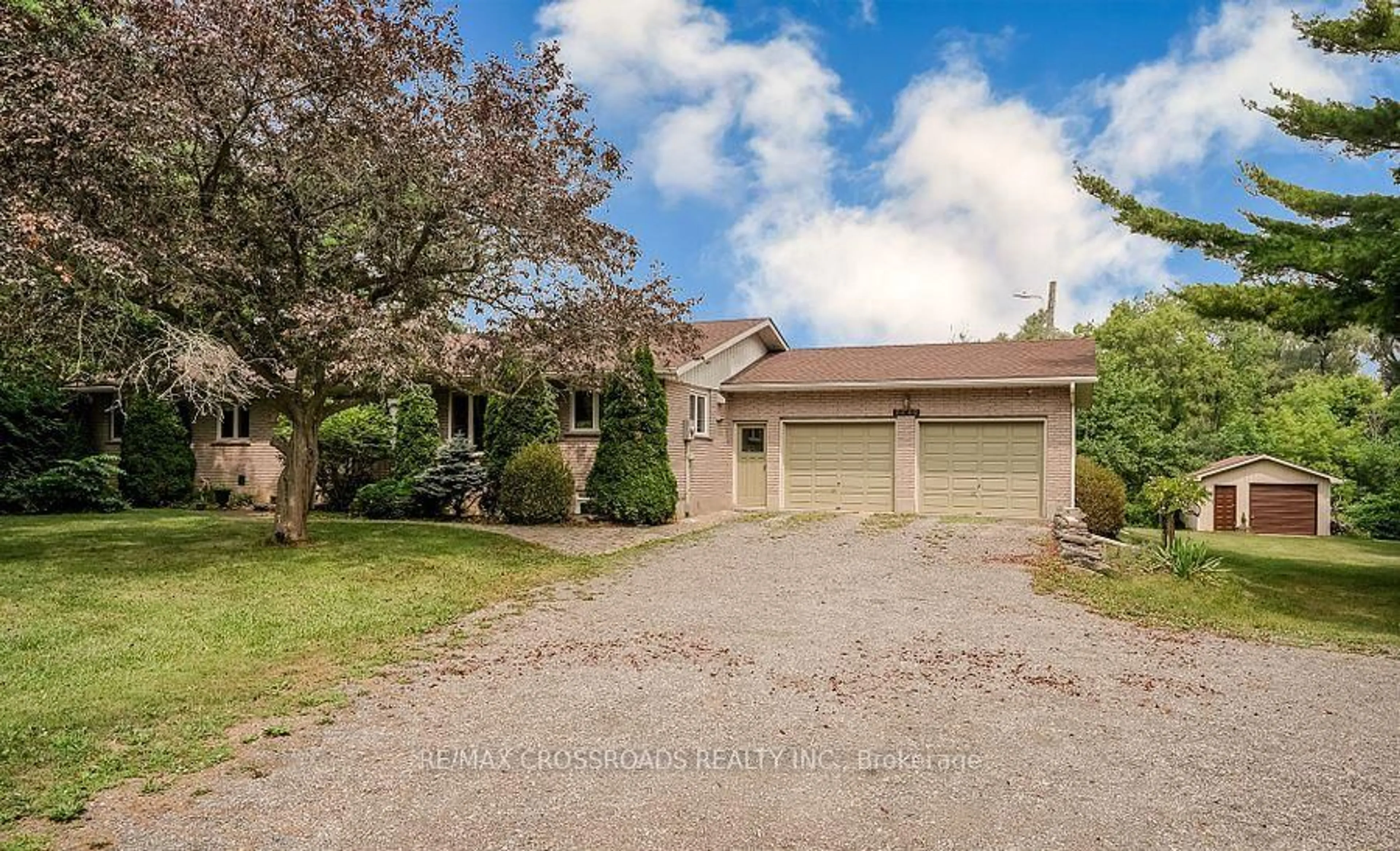 A pic from outside/outdoor area/front of a property/back of a property/a pic from drone, street for 2292 Baseline Rd, Clarington Ontario L1C 0Y1