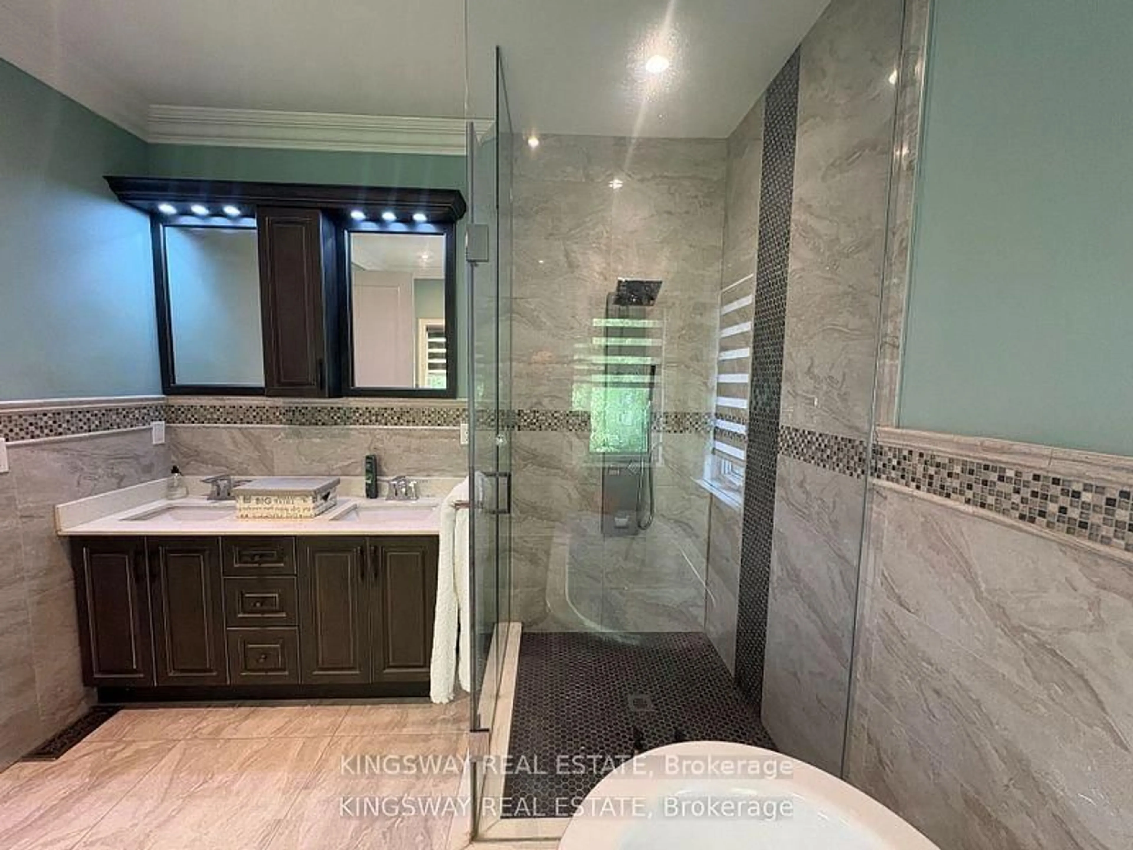 Contemporary bathroom, ceramic/tile floor for 3686 Ellesmere Rd, Toronto Ontario M1C 1H6