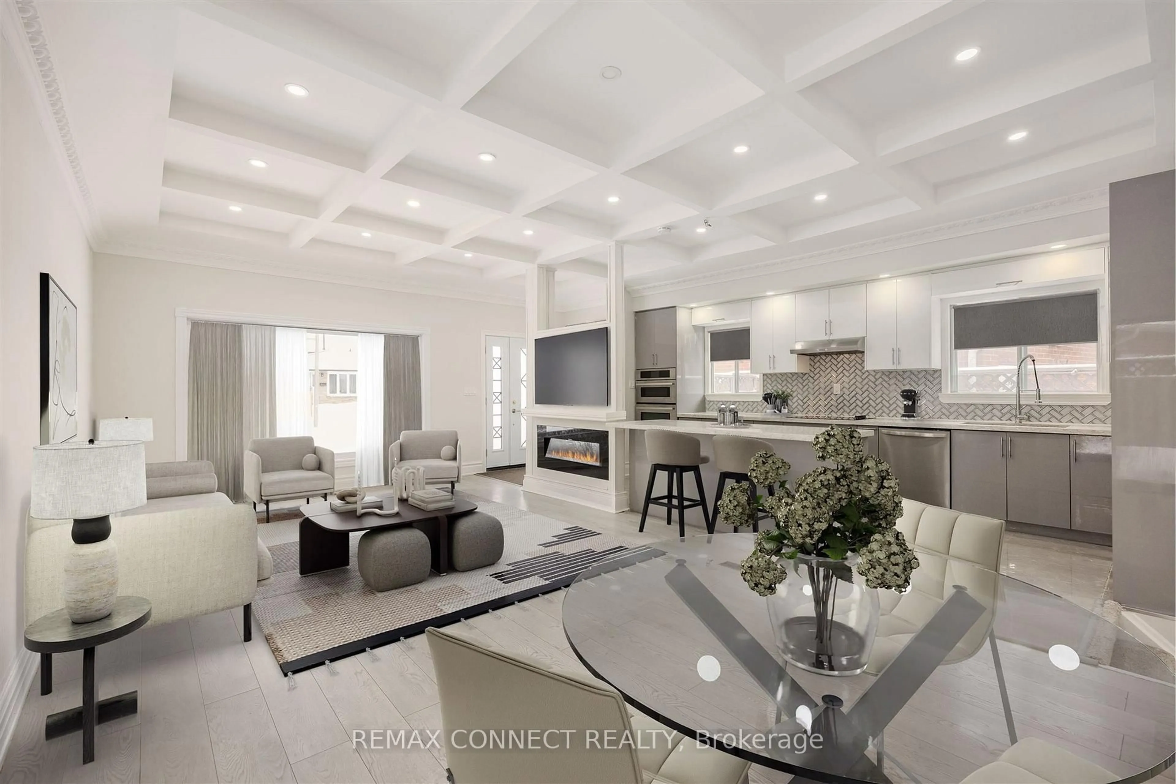 Open concept kitchen, unknown for 61 Rotary Dr, Toronto Ontario M1B 2J4