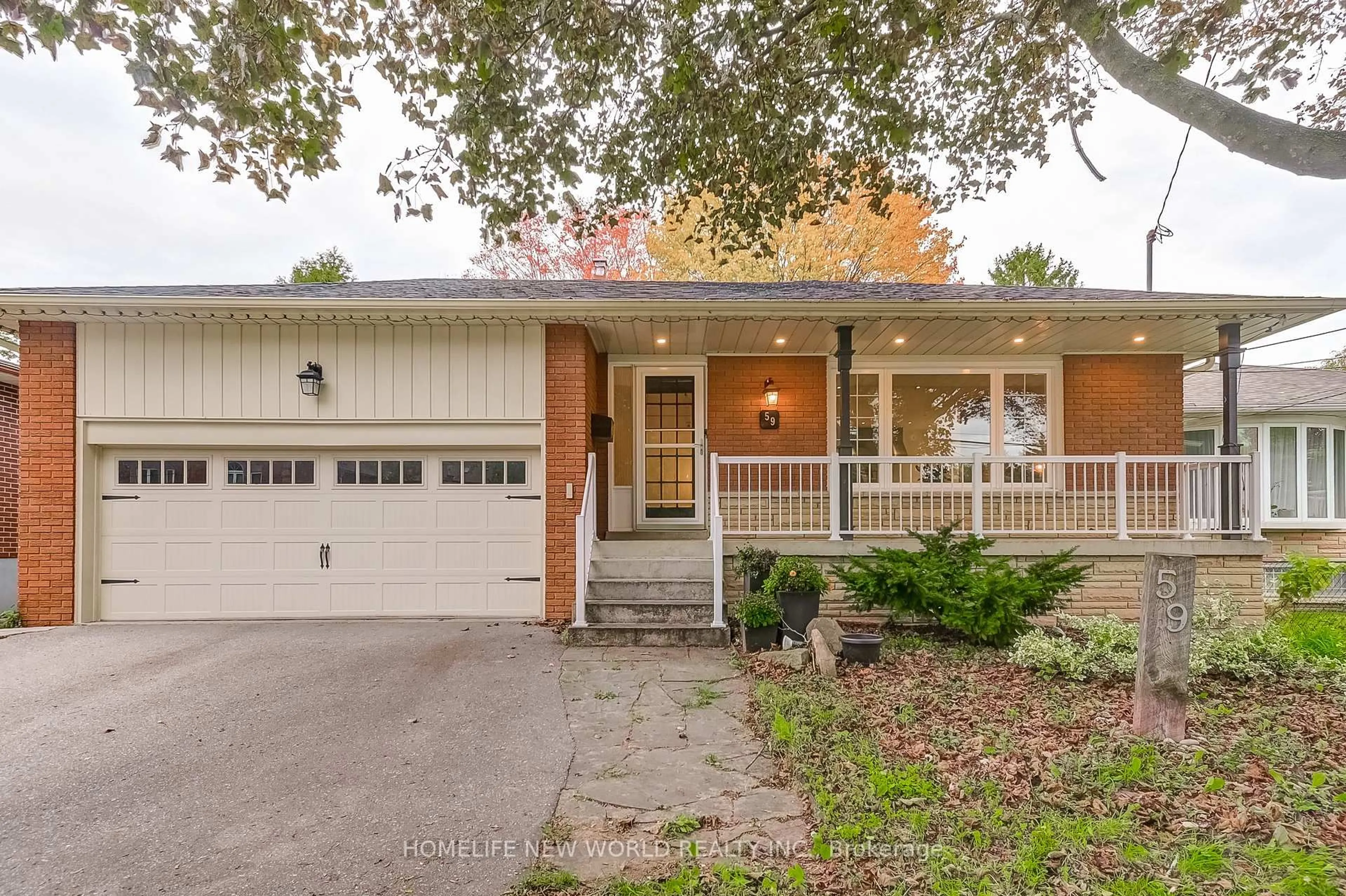 Home with brick exterior material, street for 59 Bobmar Rd, Toronto Ontario M1C 1C8