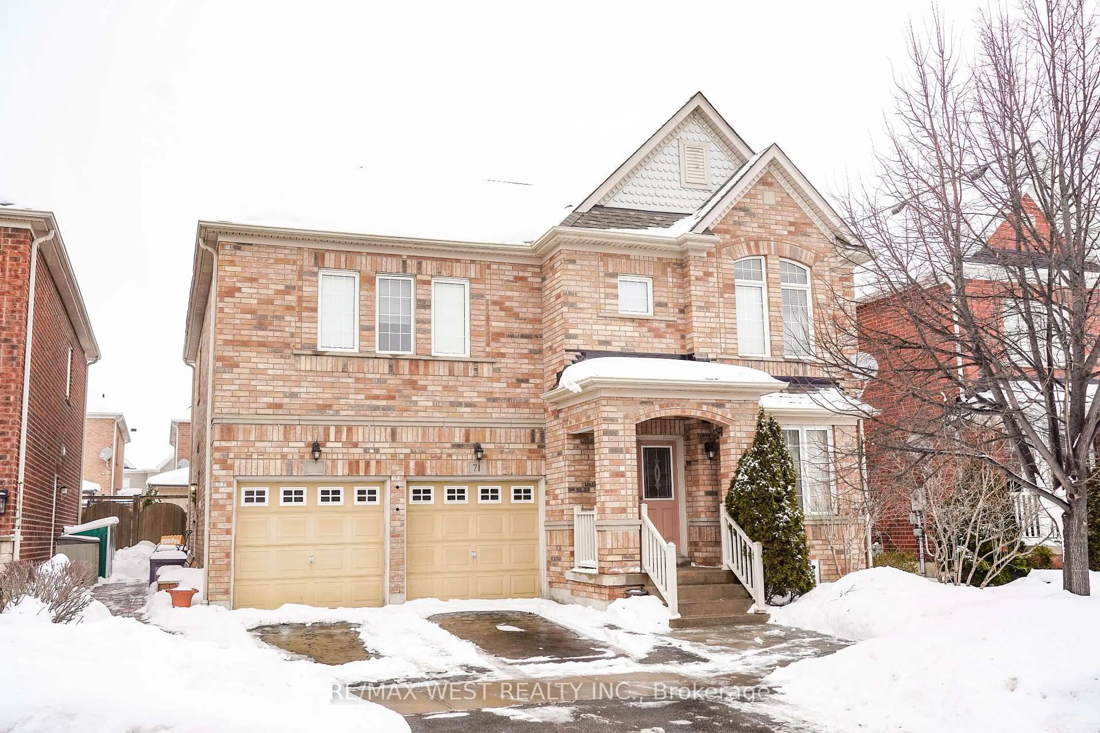 Home with brick exterior material, street for 71 Dunwell Cres, Ajax Ontario L1T 0A7