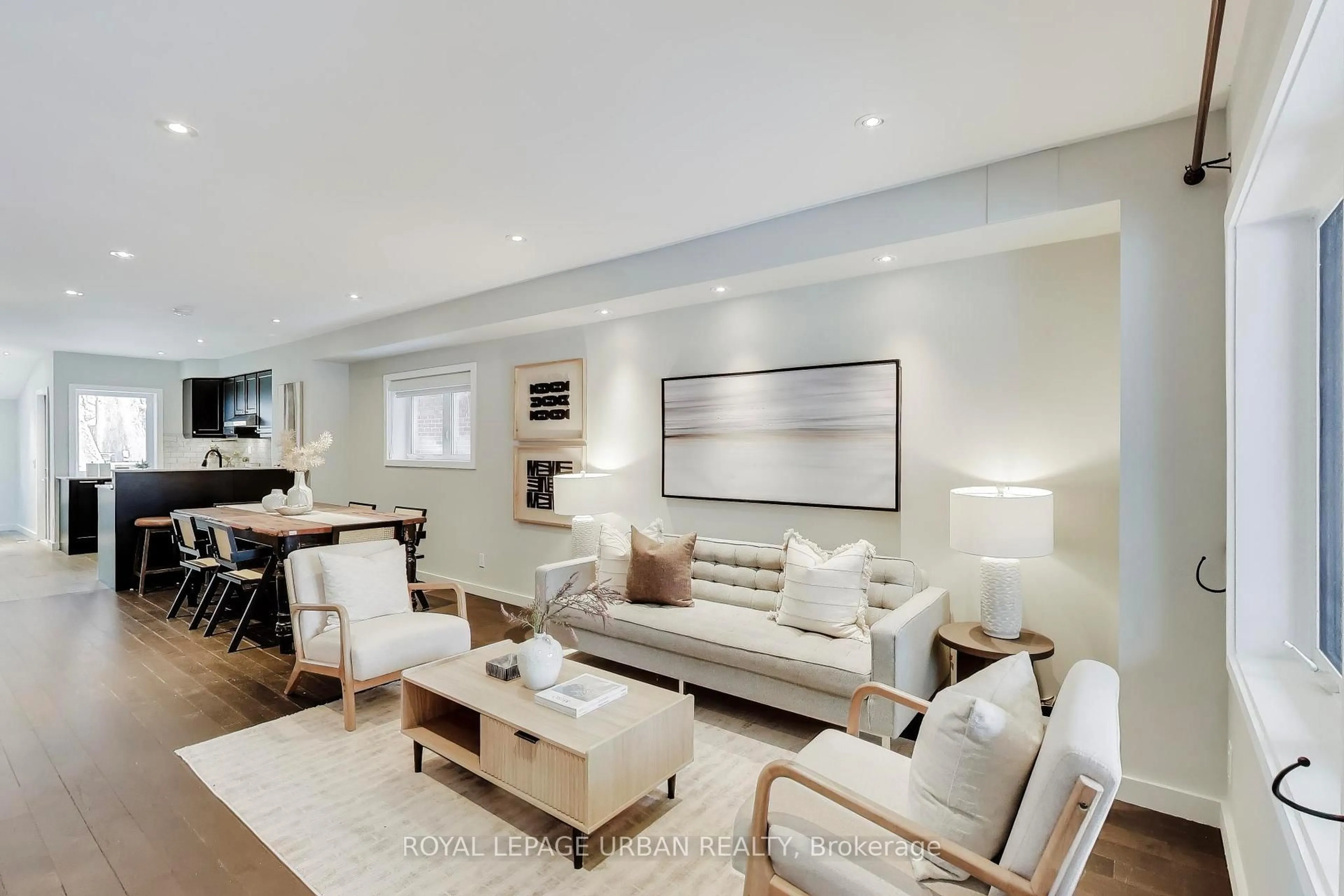 Living room with furniture, unknown for 132 Mortimer Ave, Toronto Ontario M4K 2A4