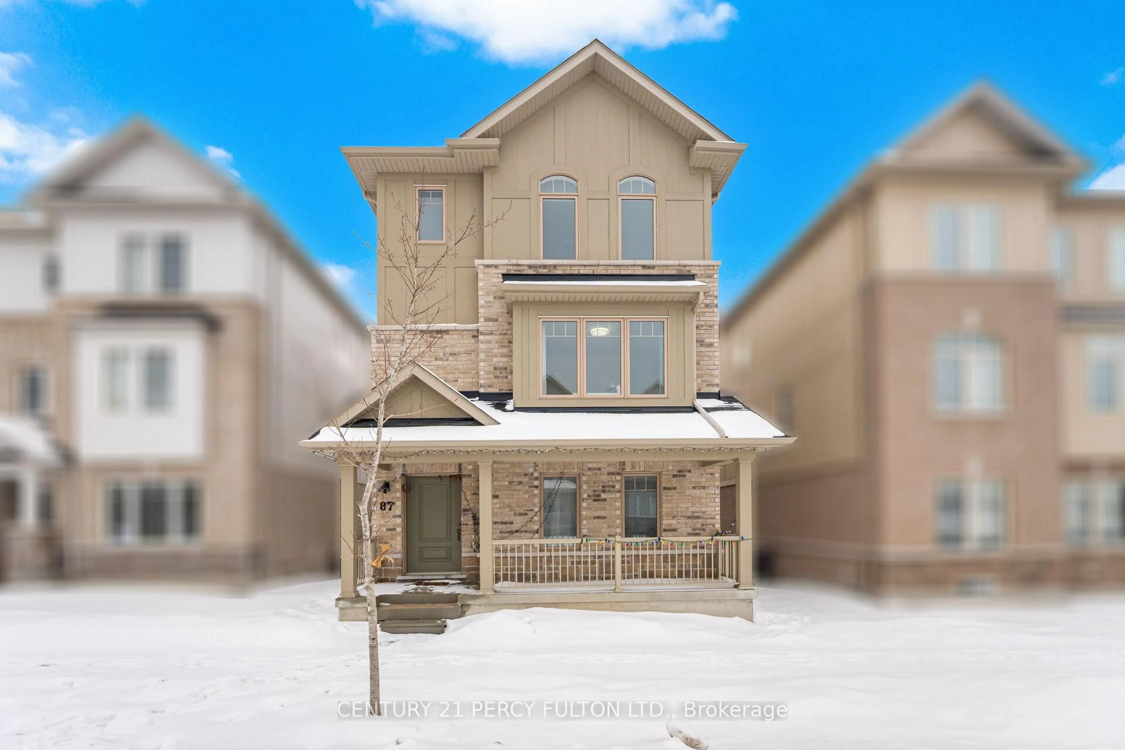 Home with brick exterior material, street for 87 Ainley Rd, Ajax Ontario L1Z 0S9