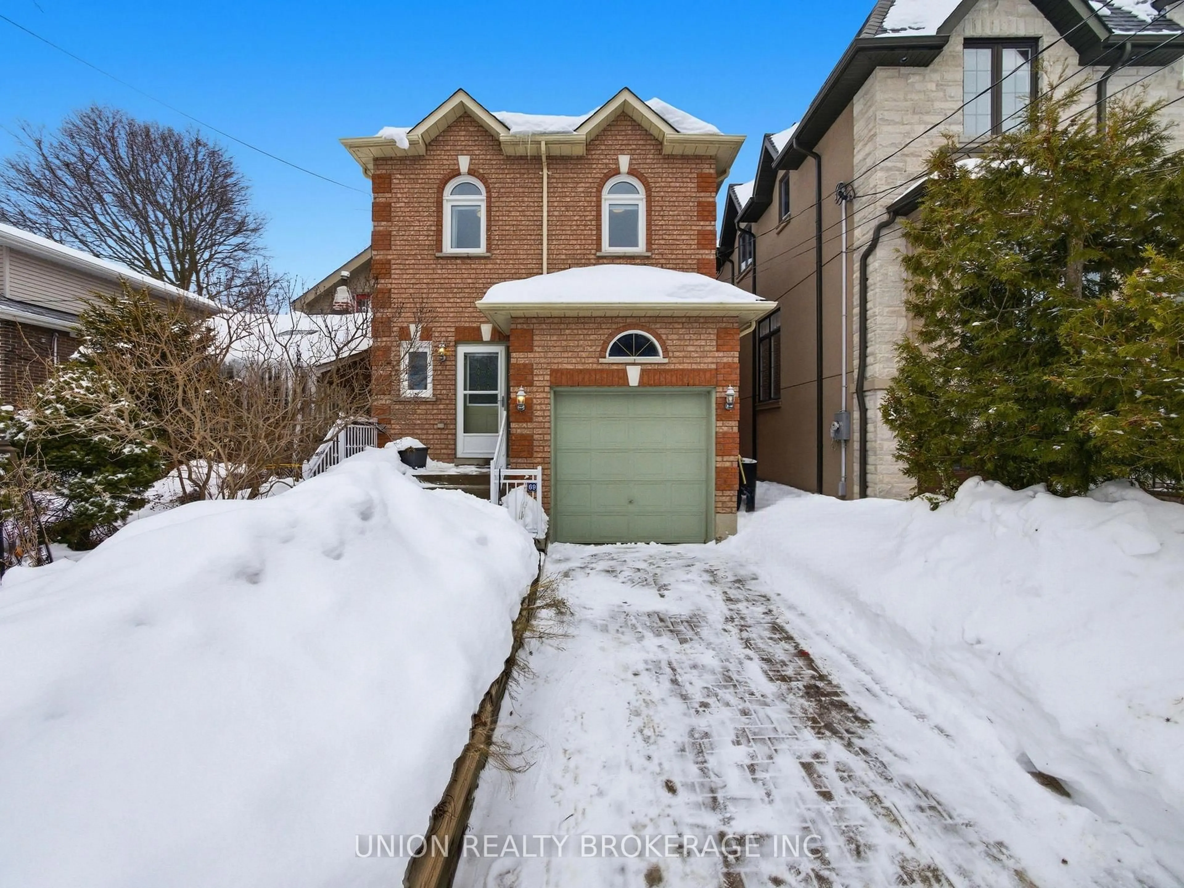 Home with brick exterior material, street for 69 Queensbury Ave, Toronto Ontario M1N 2X8