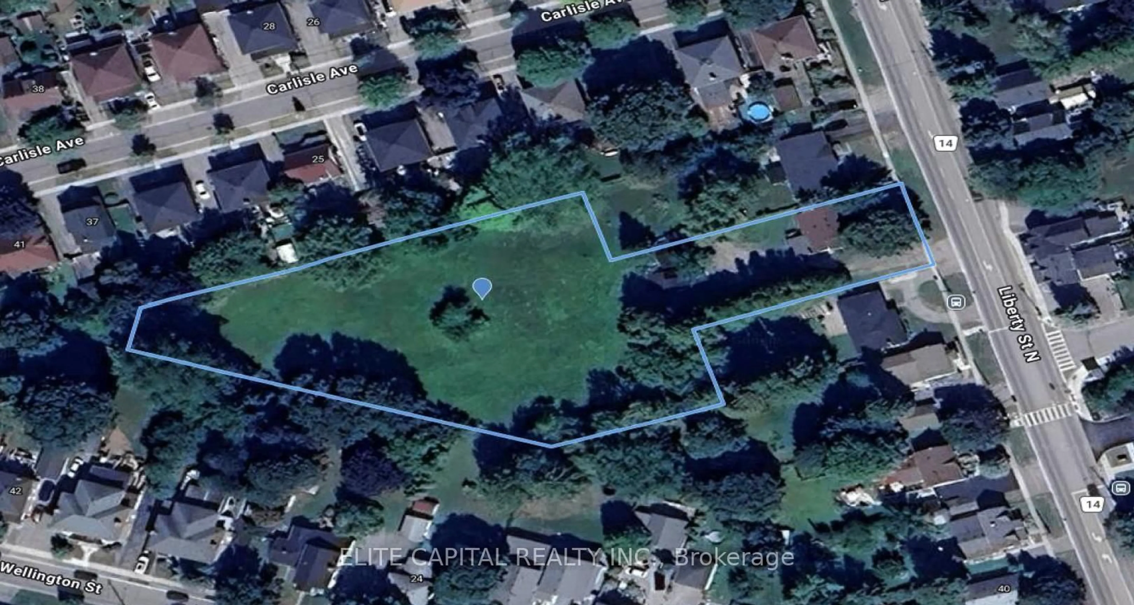 A pic from outside/outdoor area/front of a property/back of a property/a pic from drone, street for 54 Liberty St, Clarington Ontario L1C 2L7