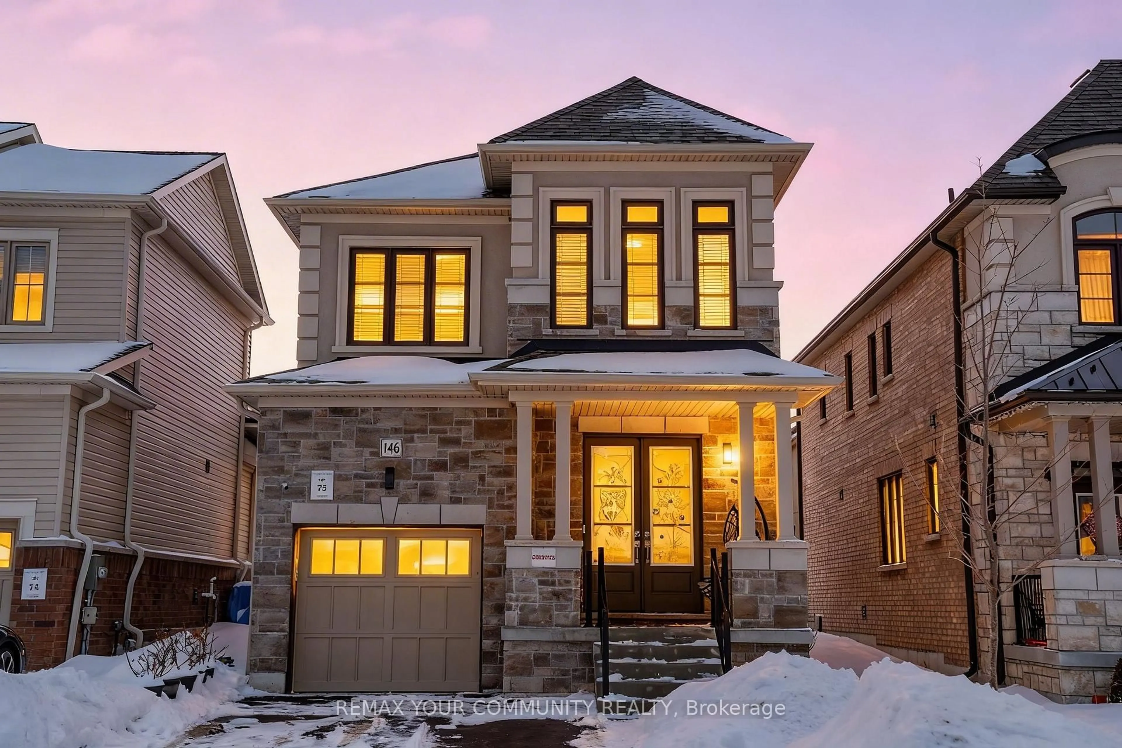 Home with brick exterior material, street for 146 Flood Ave, Clarington Ontario L1B 0W6