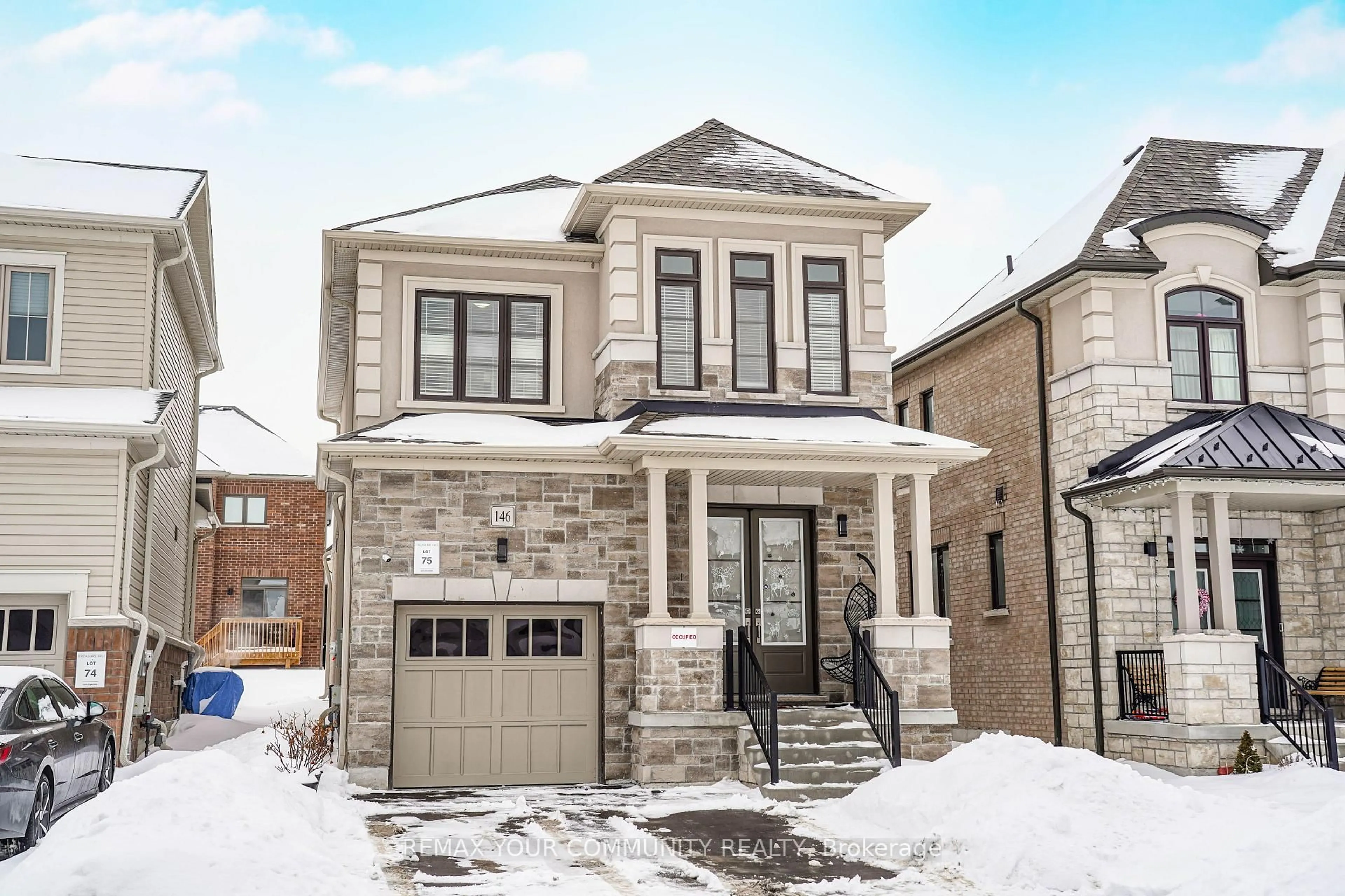 Home with brick exterior material, street for 146 Flood Ave, Clarington Ontario L1B 0W6