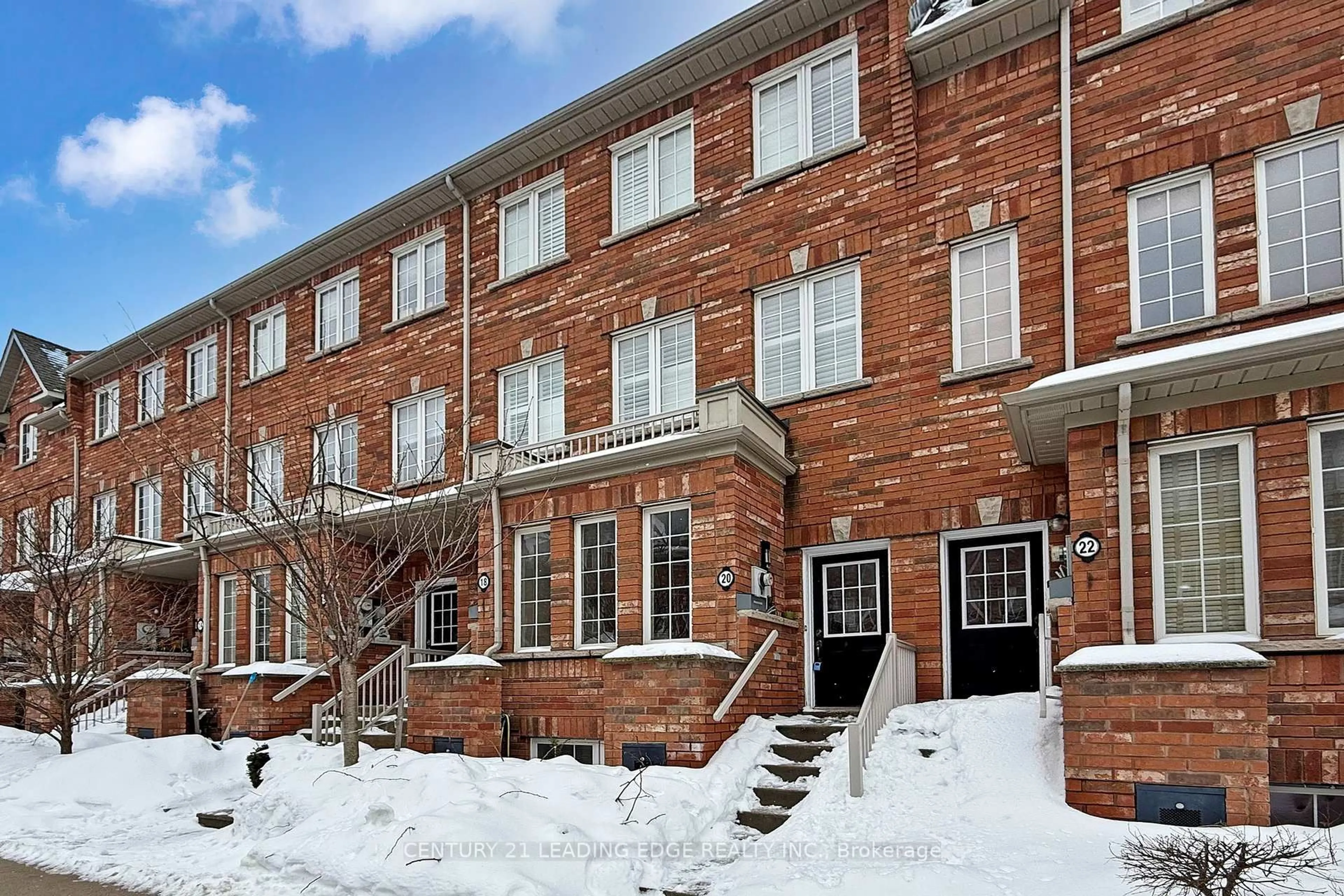 Home with brick exterior material, street for 20 Carnahan Terr, Toronto Ontario M4E 0B2