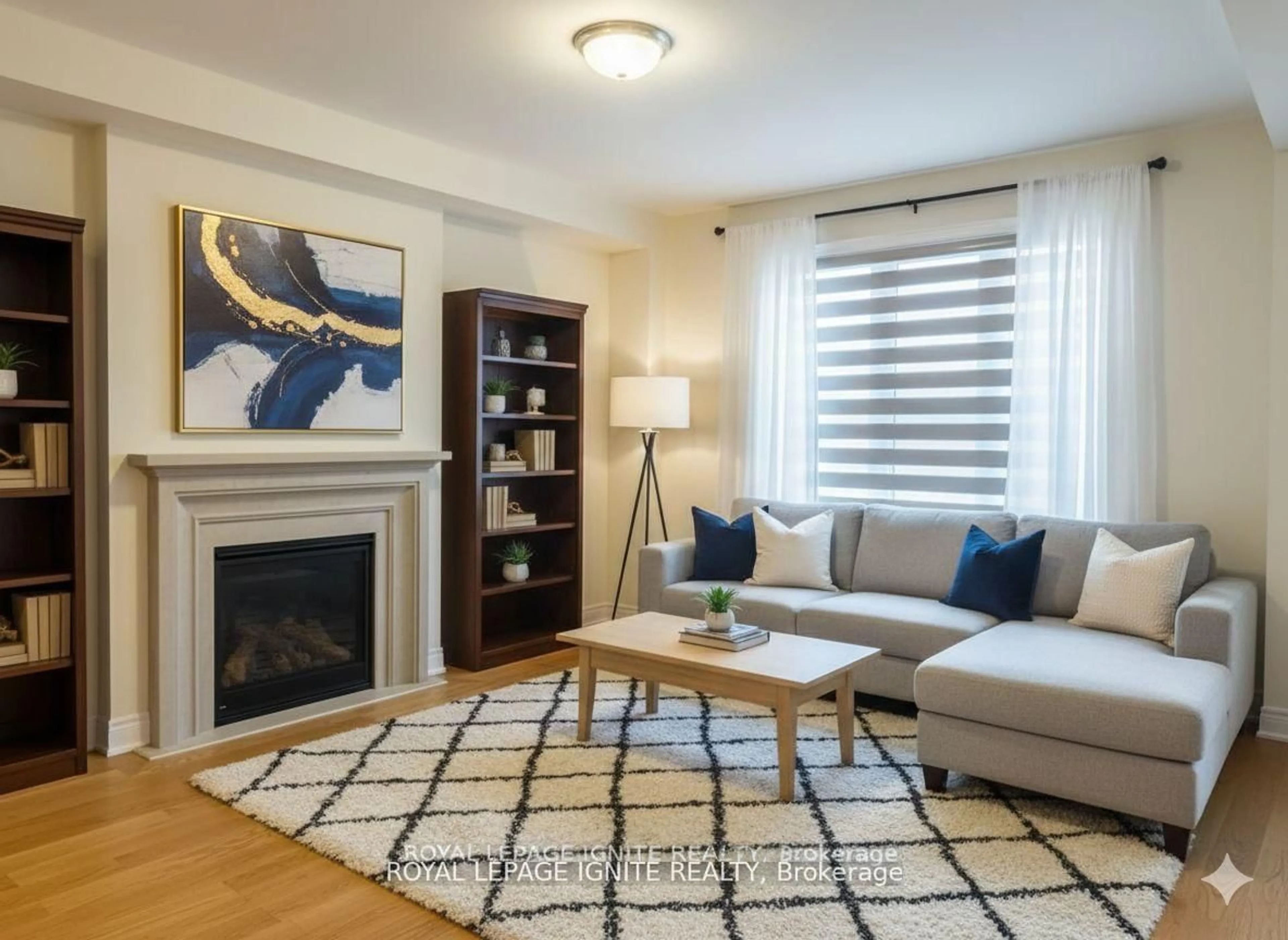 Living room with furniture, unknown for 114 Whitehand Dr, Clarington Ontario L1B 0W1