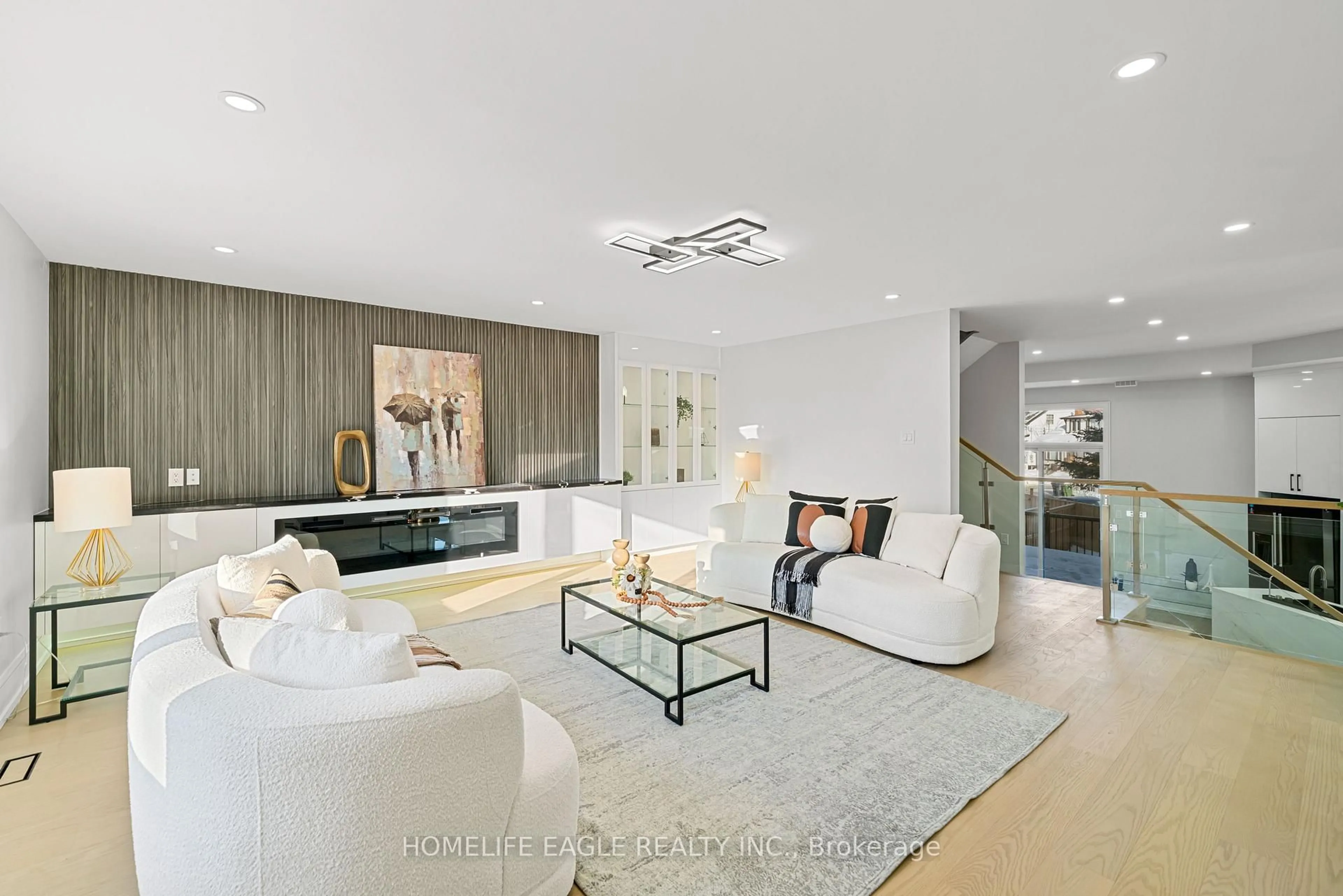 Living room with furniture, unknown for 3 Atlee Ave, Toronto Ontario M1N 3Z4