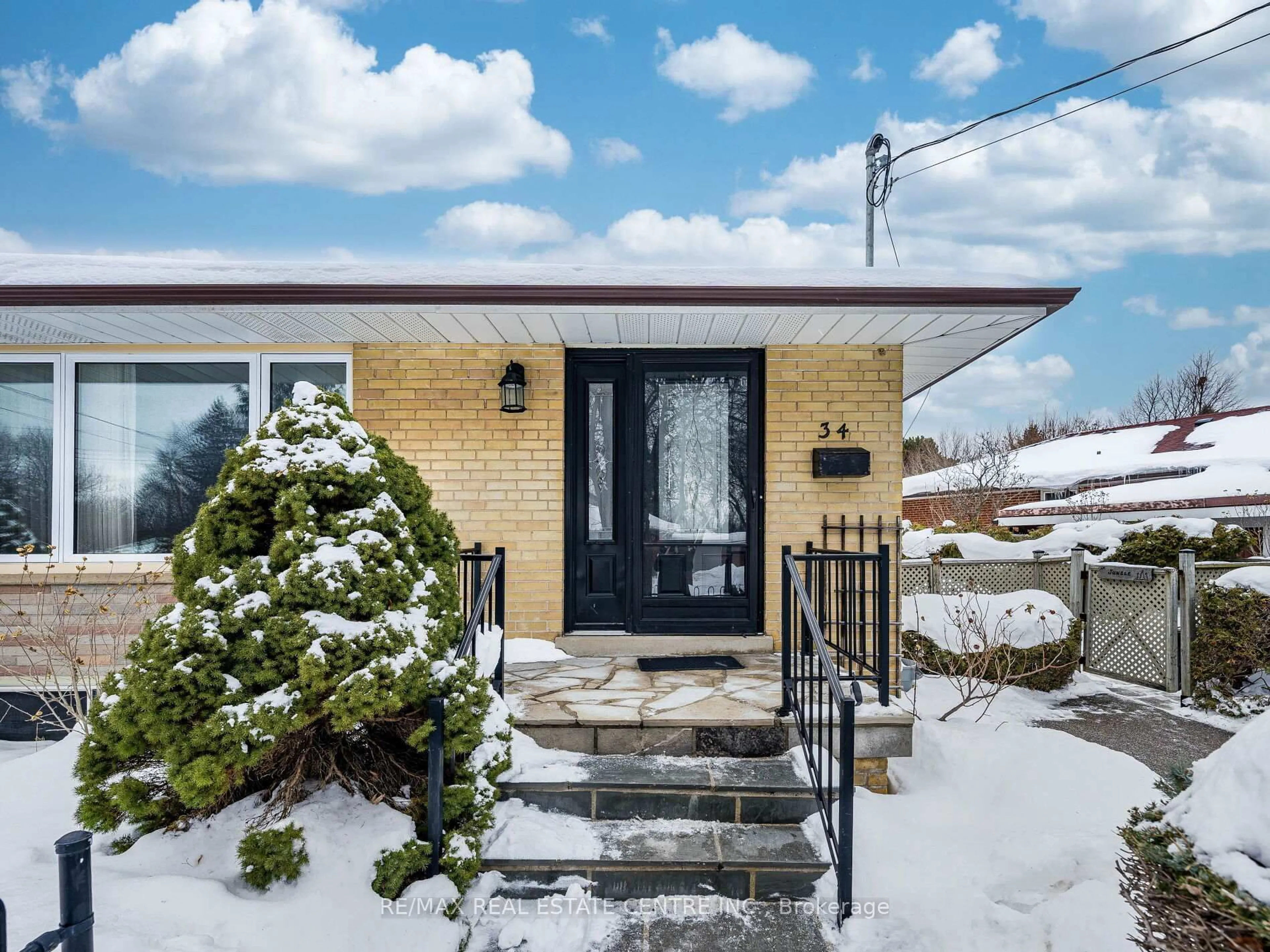 Home with brick exterior material, street for 34 Waterfield Dr, Toronto Ontario M1P 3W7