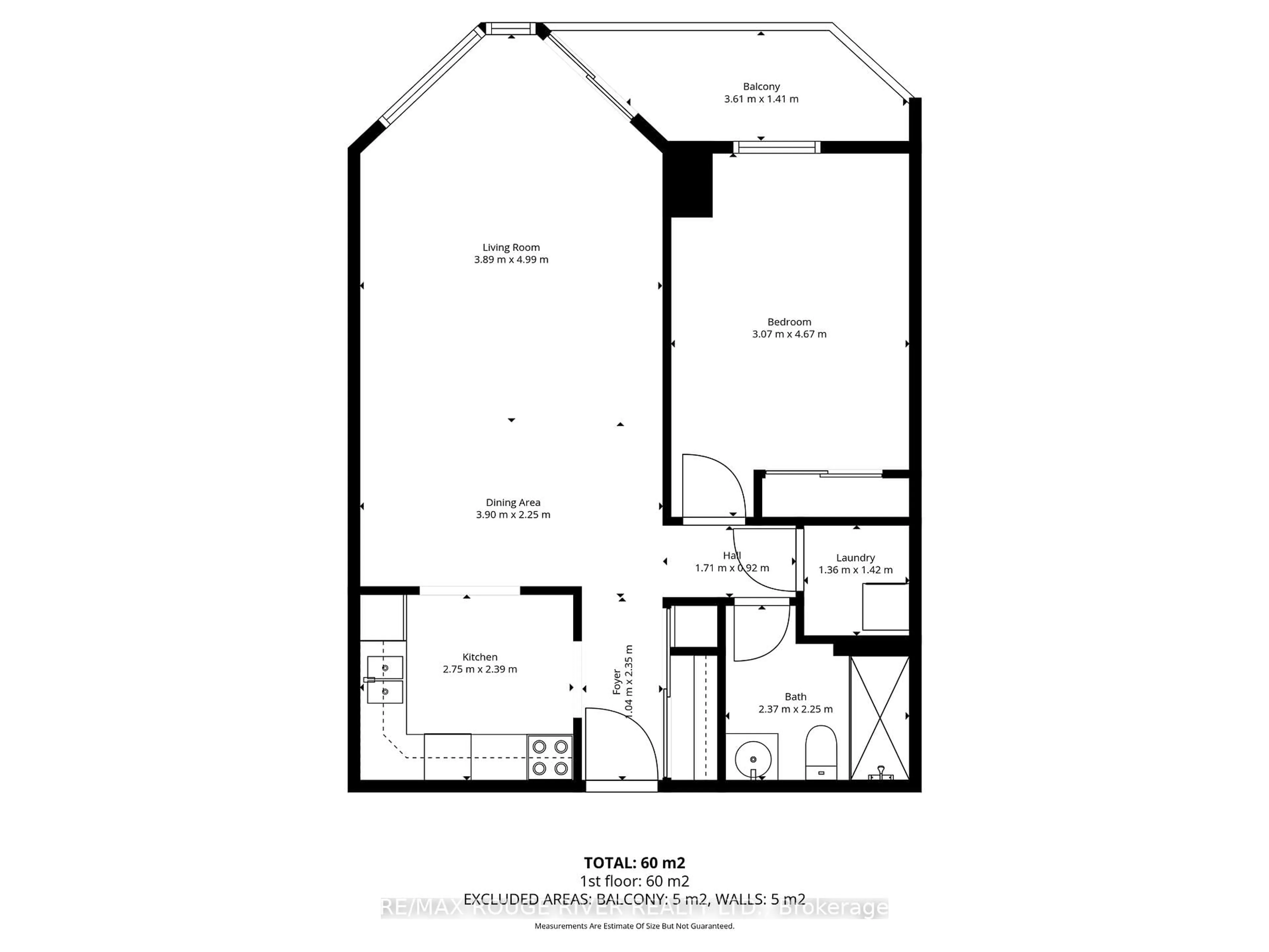 Floor plan for 20 Dean Park Rd #413, Toronto Ontario M1B 3G9