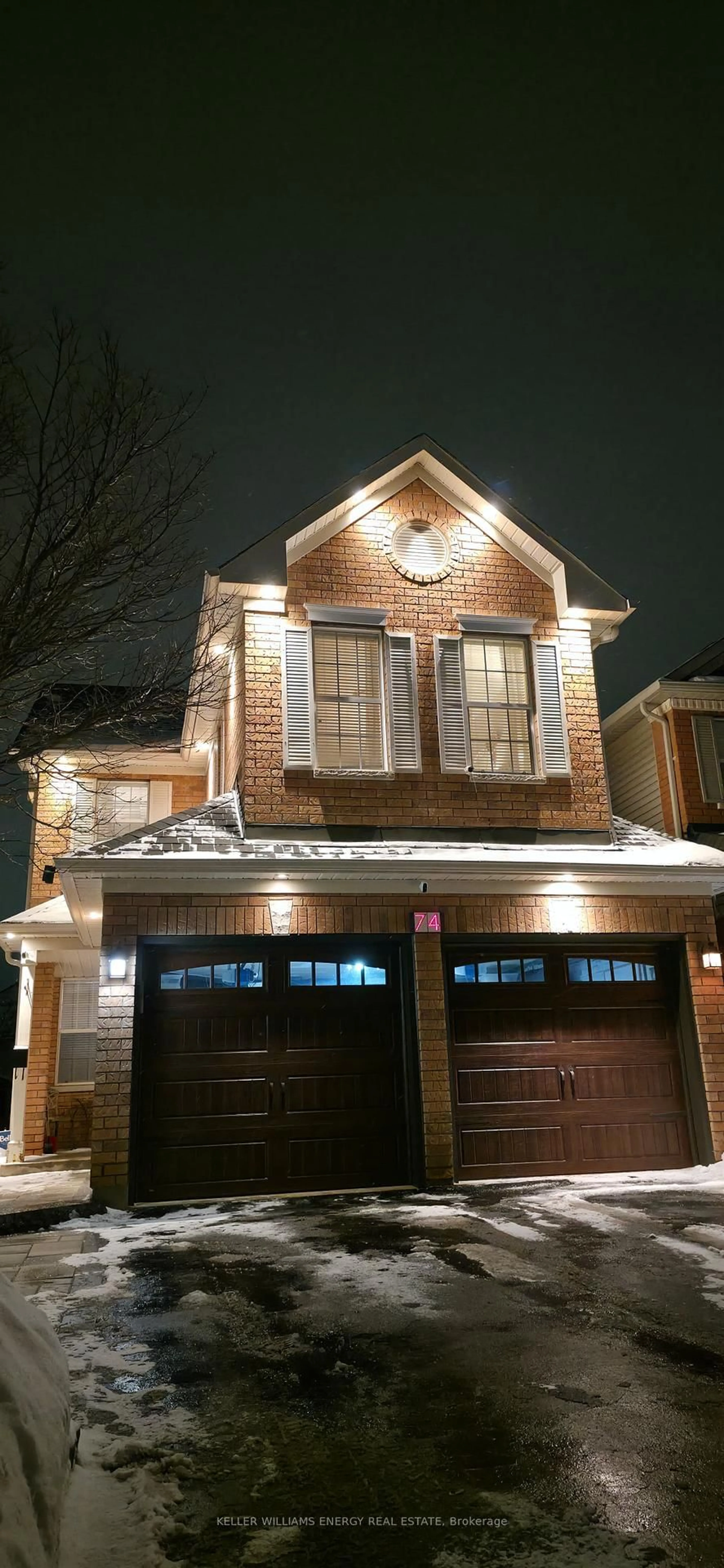 Home with brick exterior material, street for 74 Shenandoah Dr, Whitby Ontario L1P 1T3