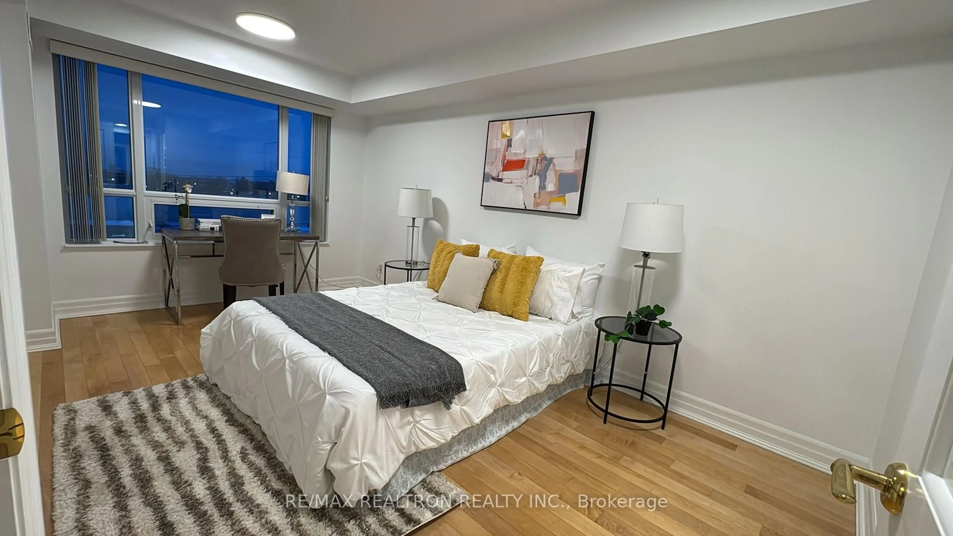 Bedroom with bed, unknown for 2020 McNicoll Ave #611, Toronto Ontario M1V 0B5