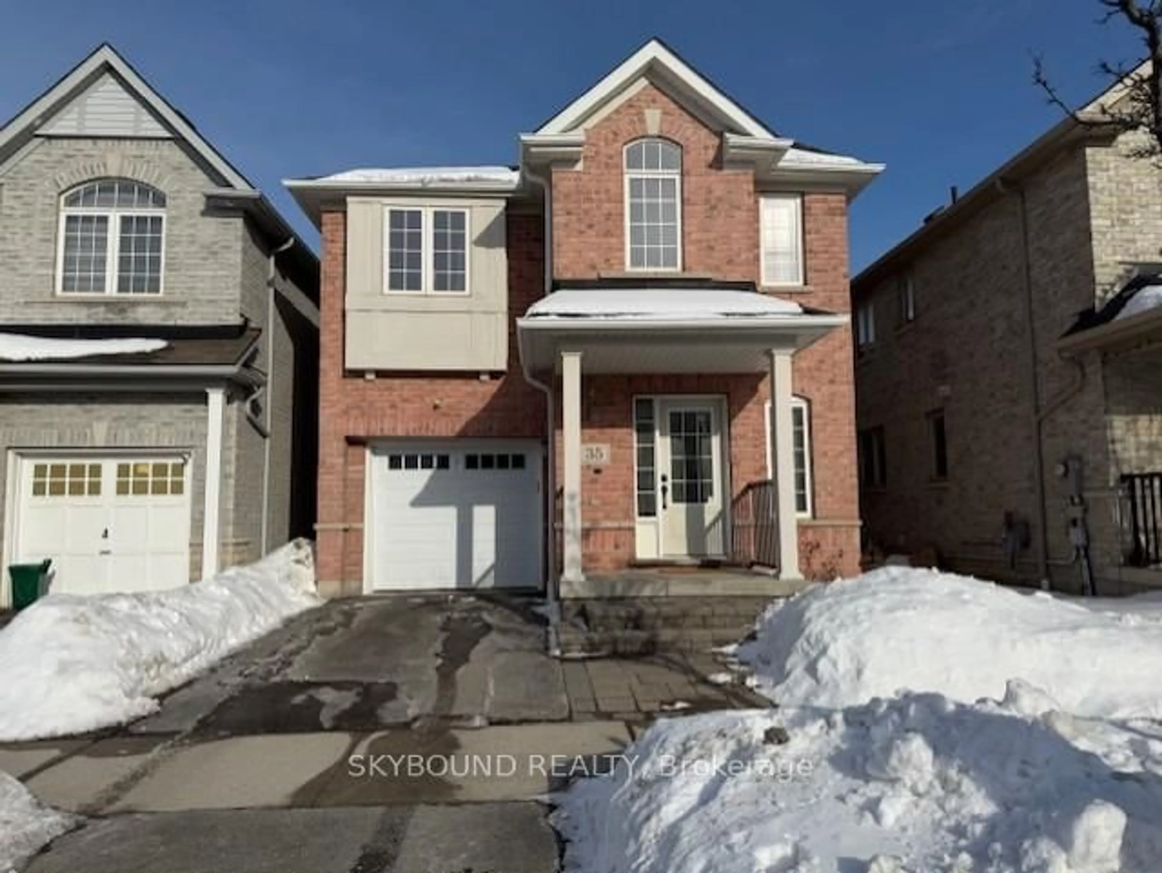 Home with brick exterior material, street for 35 Lloydminster Ave, Ajax Ontario L1Z 0N8