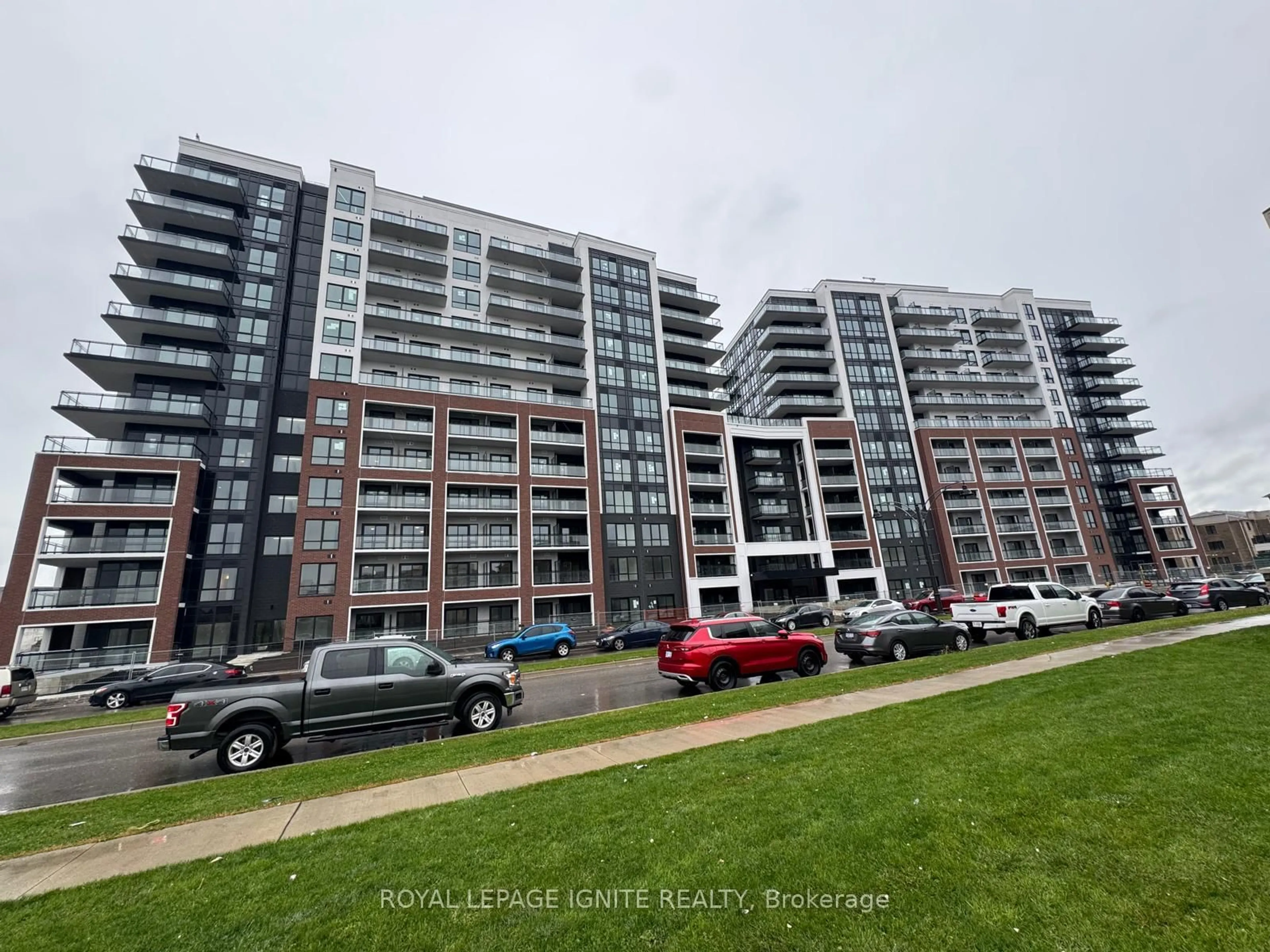 A pic from outside/outdoor area/front of a property/back of a property/a pic from drone, city buildings view from balcony for 51 Clarington Blvd #101, Clarington Ontario L1C 7J8