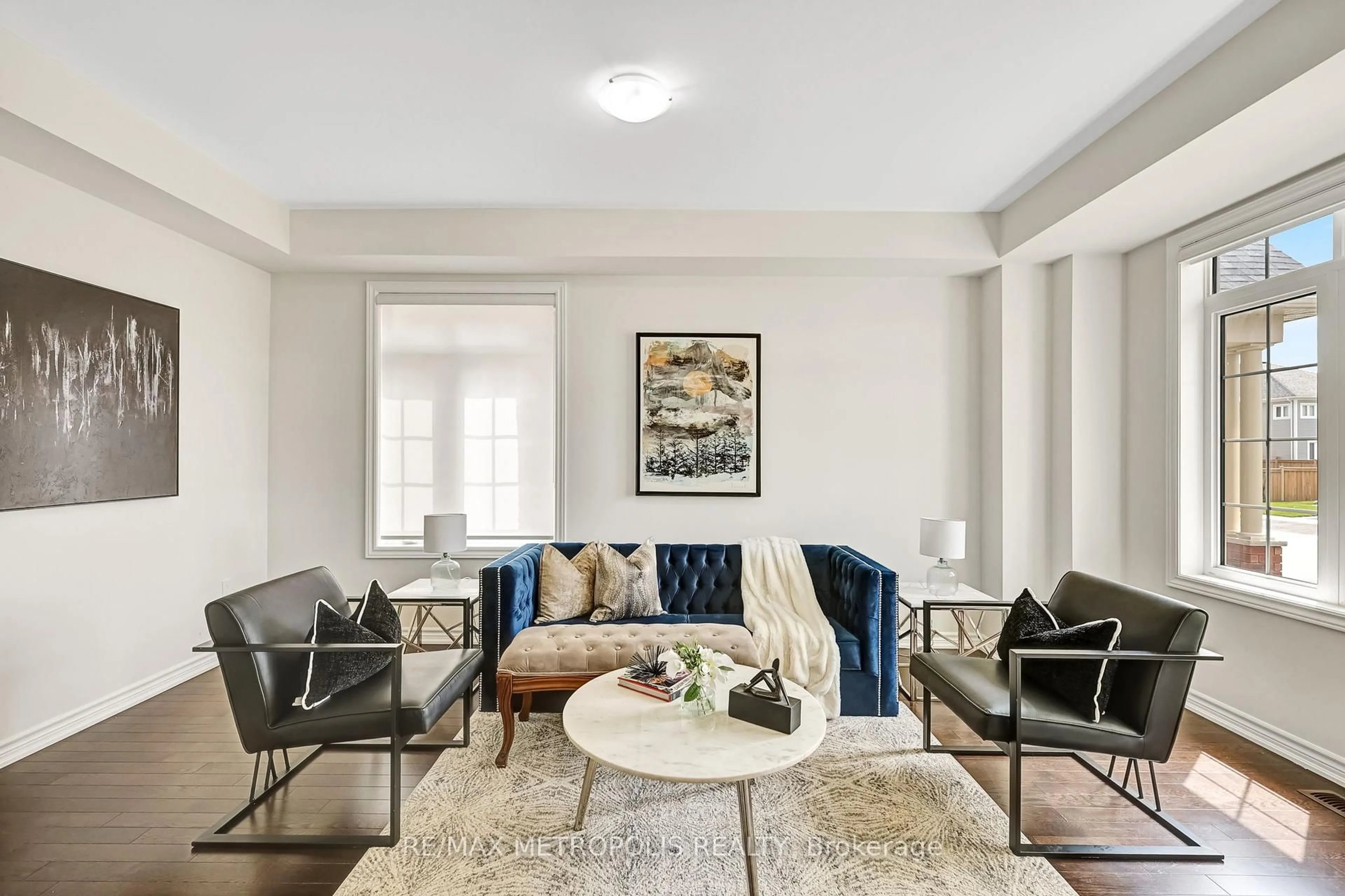 Living room with furniture, unknown for 15 Douglas Kemp Cres, Clarington Ontario L1C 7E3